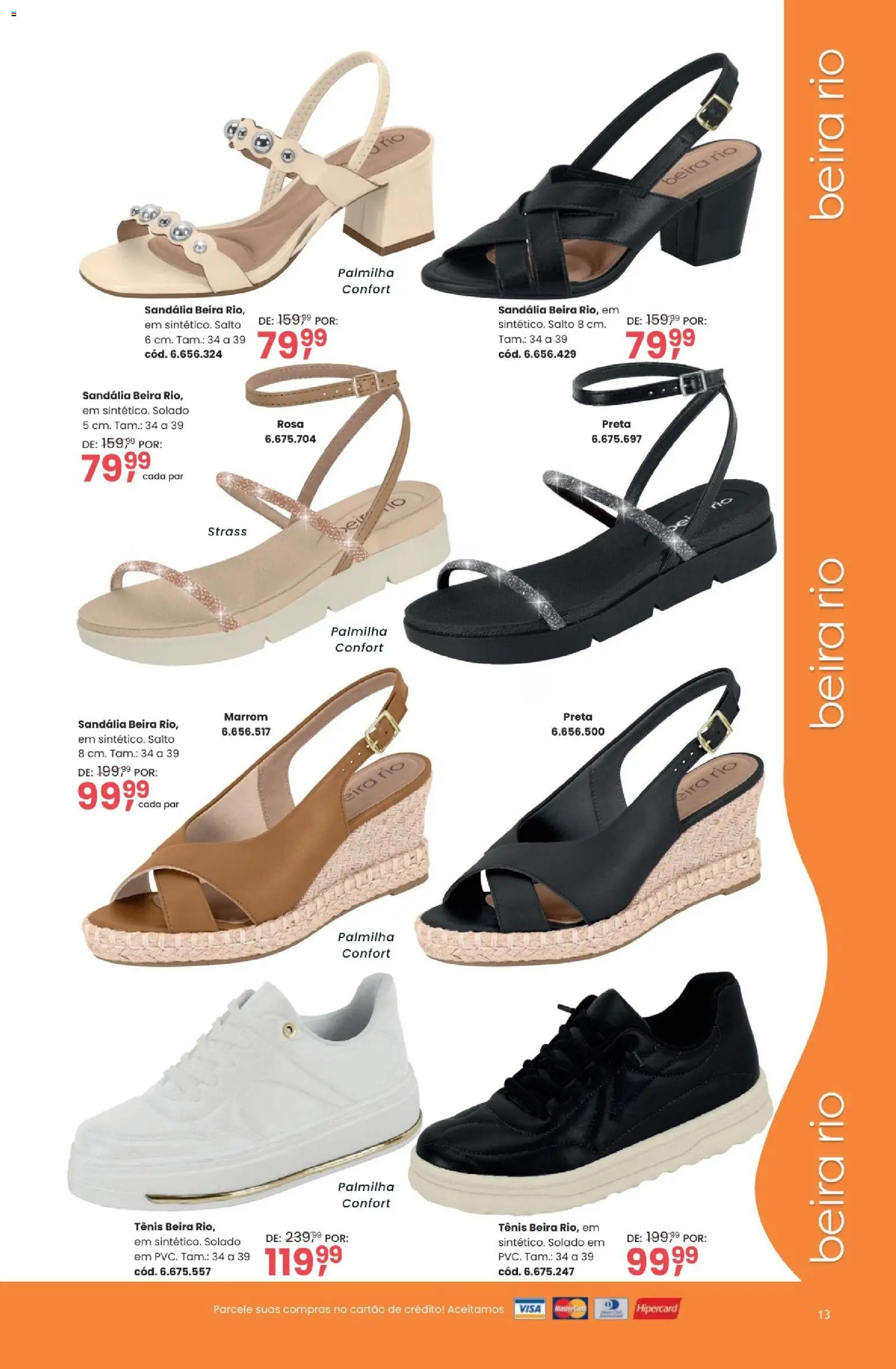 Quatro Estações Folheto - válido de 03.03.2026 | Página: 13 | Produtos: Tênis, Palmilha