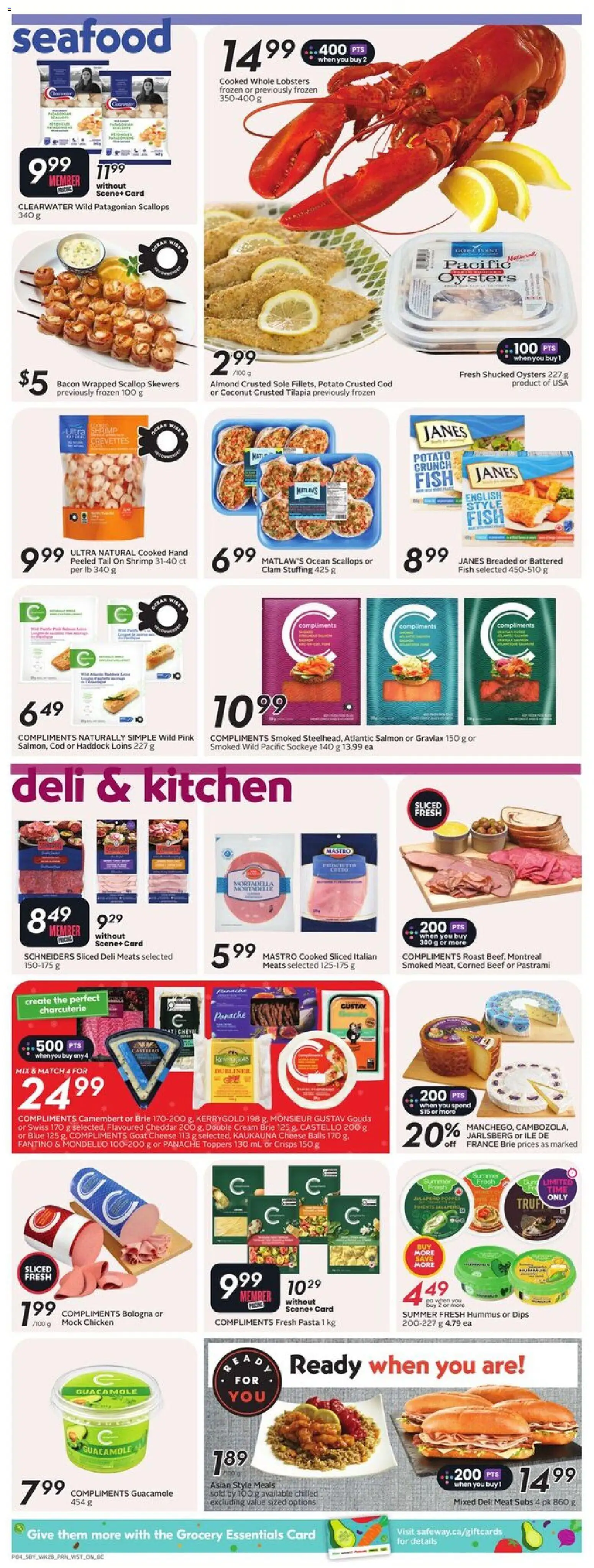 Safeway flyer valid from 06.11.2025 | Page: 7 | Products: Beef, Cream, Cheese, Chicken