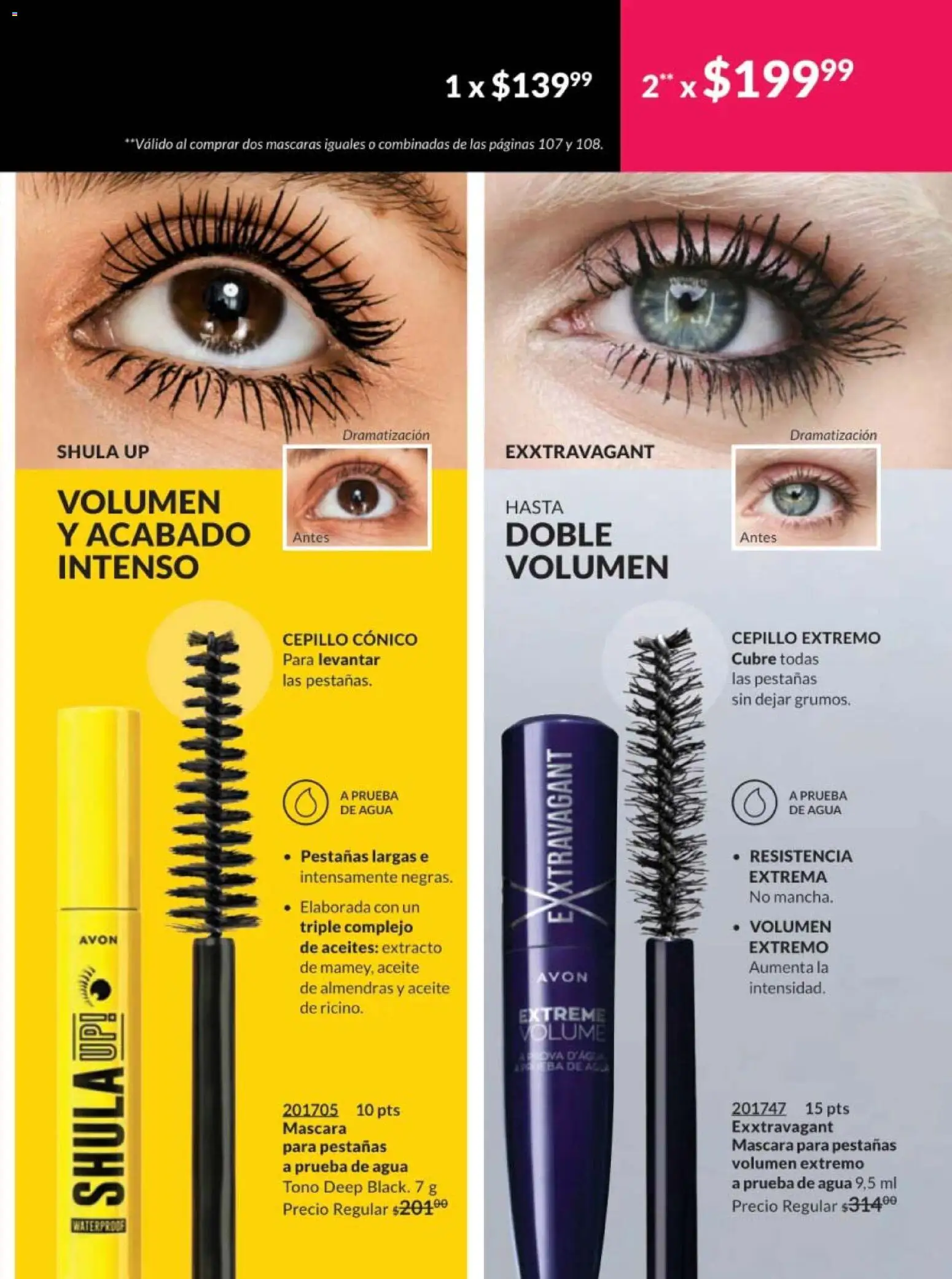 Nuevas ofertas de AVON válidas en toda la República Mexicana desde el 10.01.2026. ¡Encuentra las mejores ofertas en AVON campaña 2 2026! | Página: 103 | Productos: Cepillo, Máscara, Agua, Aceite