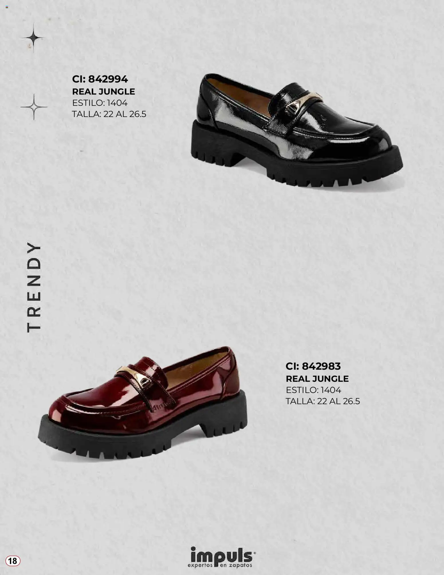 Nuevas ofertas de Impuls válidas en toda la República Mexicana desde el 04.11.2025. ¡Encuentra las mejores ofertas en Impuls catálogo Lo Más Trendy 2025! | Página: 18 | Productos: Zapatos