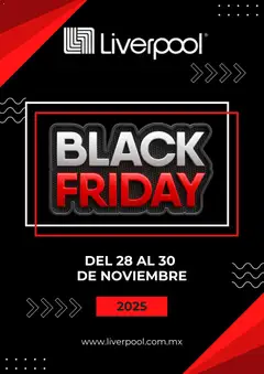 Vista previa de Liverpool Black Friday aviso, nuevo folleto de la tienda, válido en México a partir del 19.11.2025