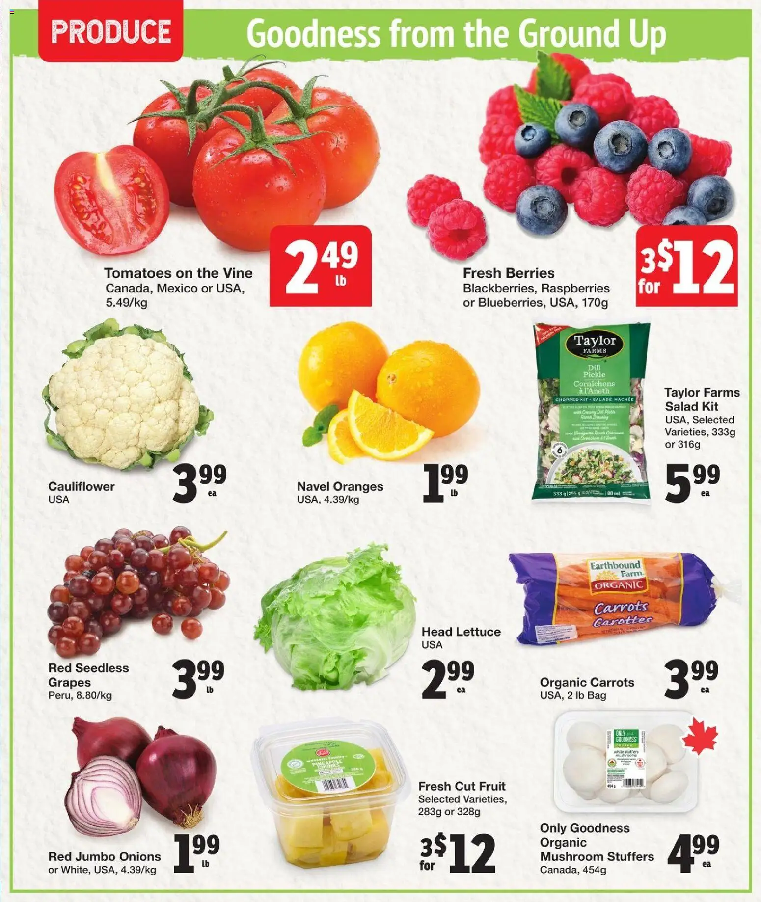 Quality Foods flyer valid from 30.04.2026 | Page: 3 | Products: Salad, Bag, Oranges, Tomatoes