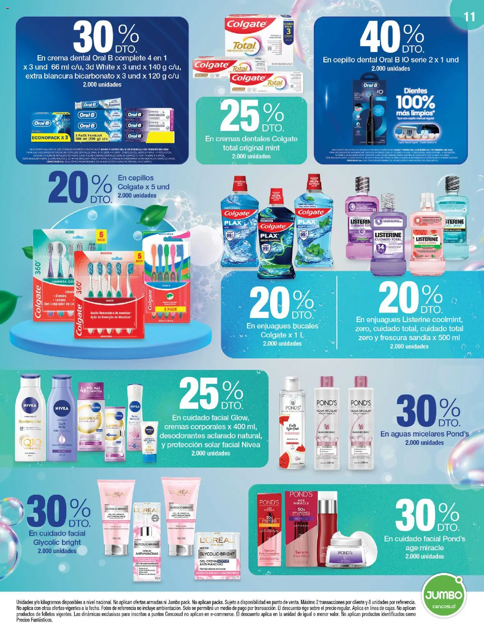 Jumbo revista - valida desde el 15.01.2026 | Página: 11 | Productos: Agua, Serum, Cepillo, Crema dental