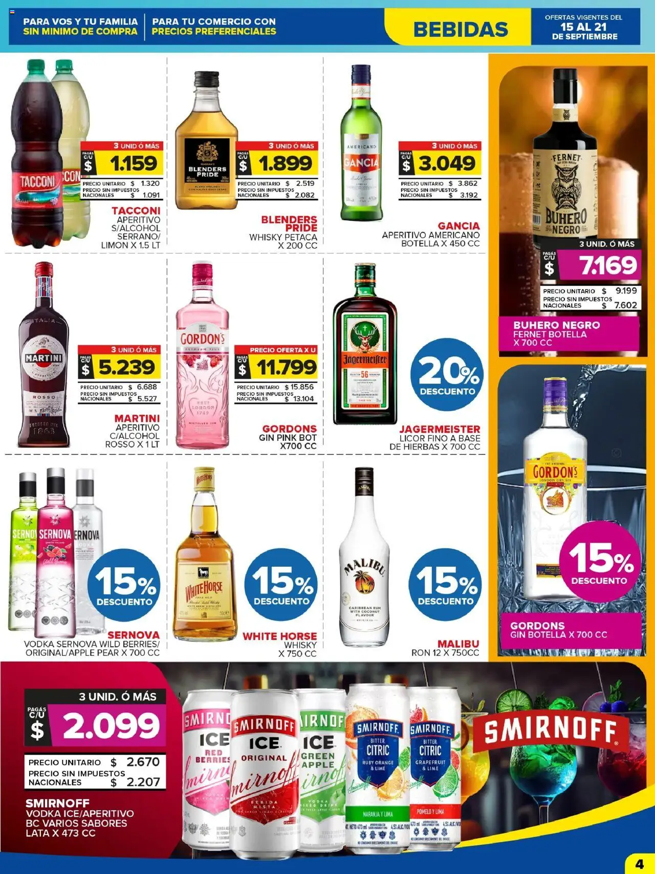 Carrefour Maxi catálogo - Chubut │ válido desde el 15.09.2025 | Página: 4 | Productos: Vodka, Whisky, Limón, Té