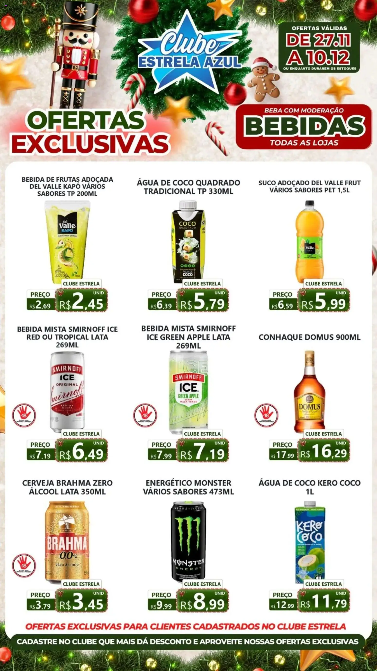 Estrela Azul Folheto - válido de 27.11.2025 | Página: 4 | Produtos: Energético, Conhaque, Suco, Monster
