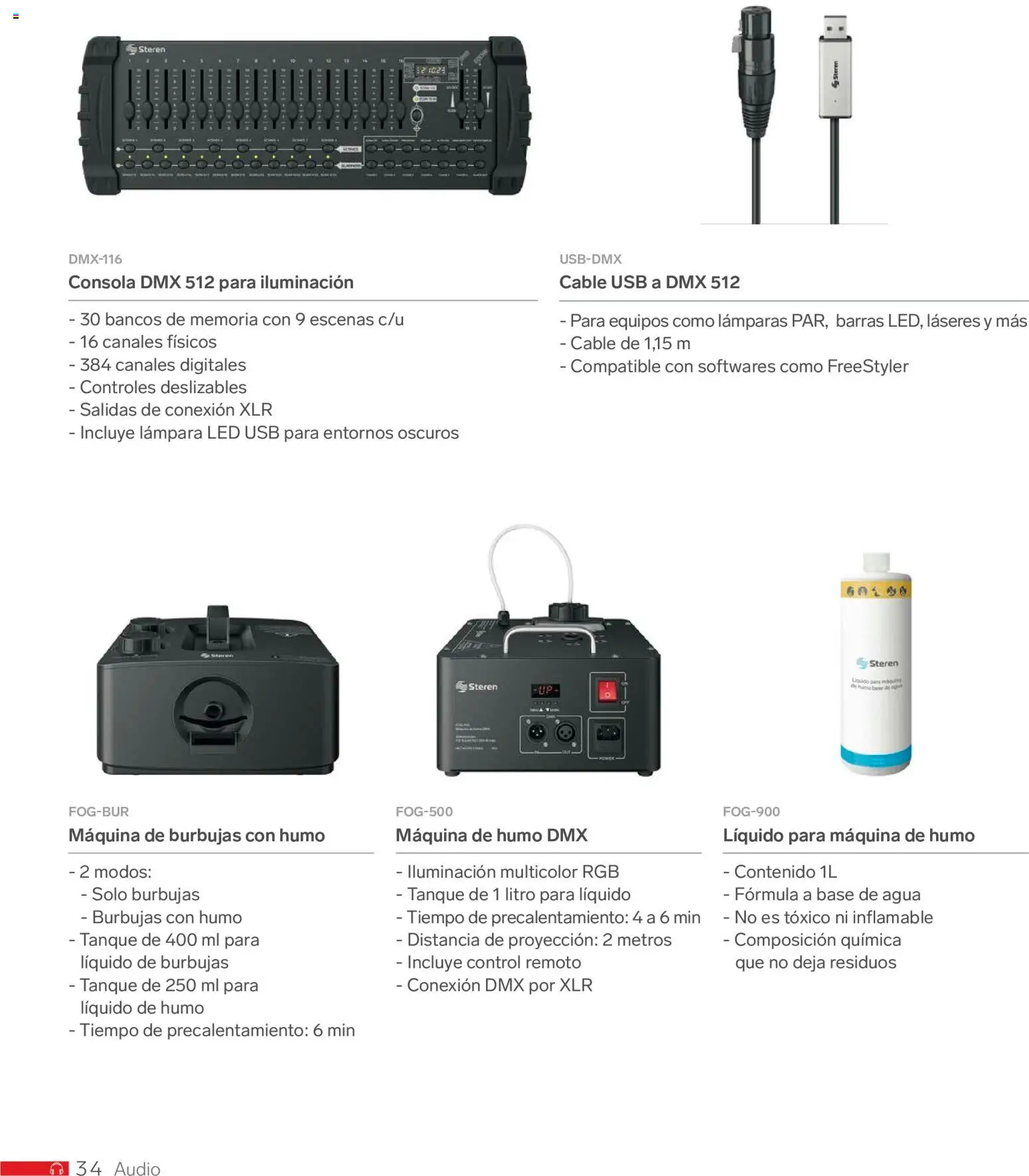Nuevas ofertas de Steren válidas en toda la República Mexicana desde el 01.01.2026. ¡Encuentra las mejores ofertas en Steren catálogo! | Página: 46 | Productos: Usb, Cable USB, Control remoto, Lámpara