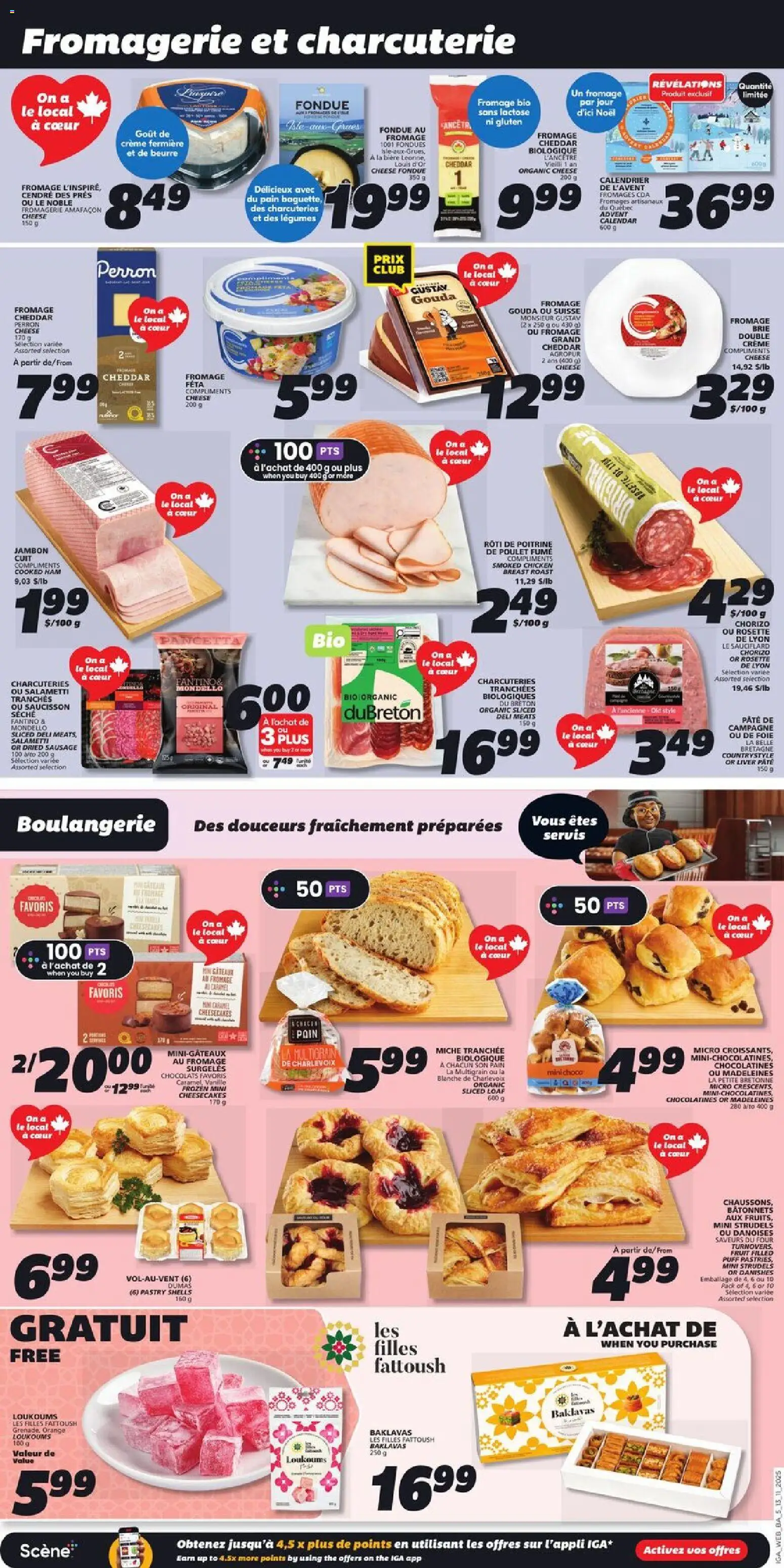 IGA flyer valid from 13.11.2025 | Page: 7 | Products: Cheese, Ham, Chicken