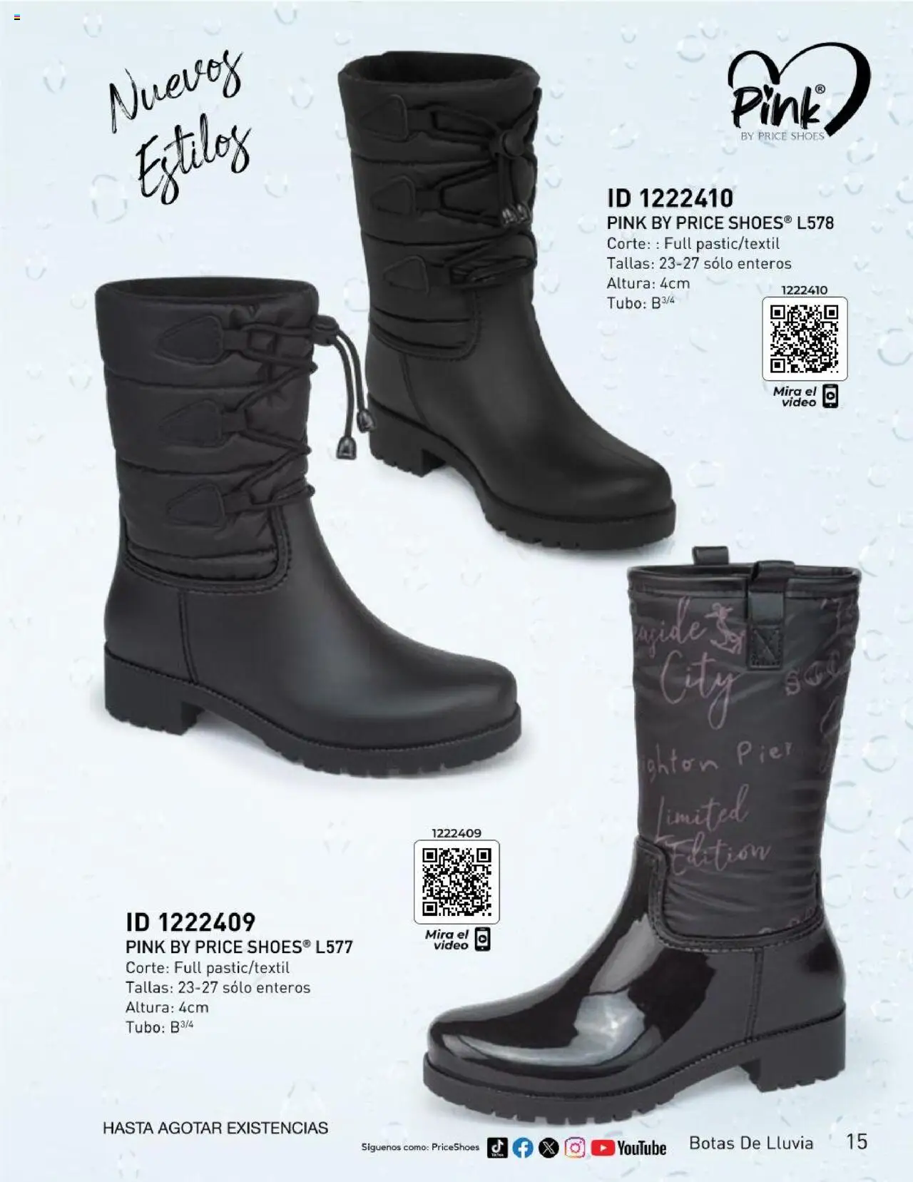 Nuevas ofertas de Price Shoes válidas en toda la República Mexicana desde el 22.05.2025. ¡Encuentra las mejores ofertas en Price Shoes -  Catálogo Botas De Lluvia 2025 ! | Página: 15 | Productos: Botas, Video