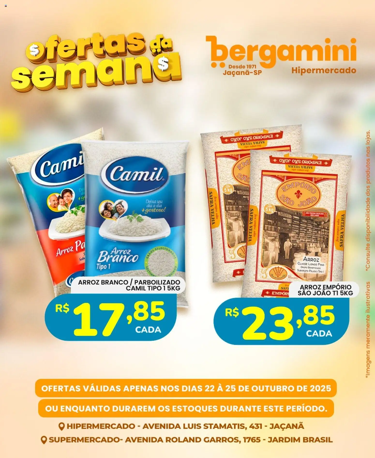 Supermercado Bergamini Folheto - válido de 22.10.2025 | Página: 4 | Produtos: Arroz