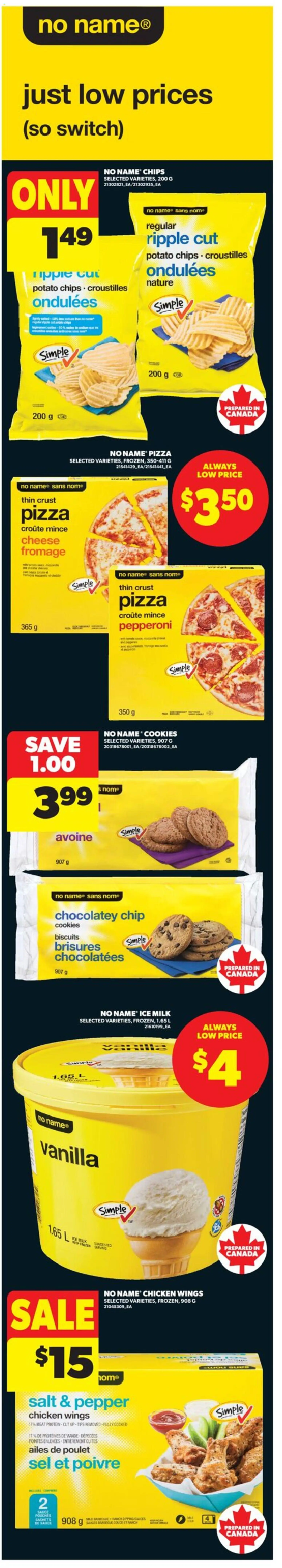 Real Canadian Superstore flyer valid from 25.12.2025 | Page: 4 | Products: Chips, Chicken wings, Pizza, Chicken