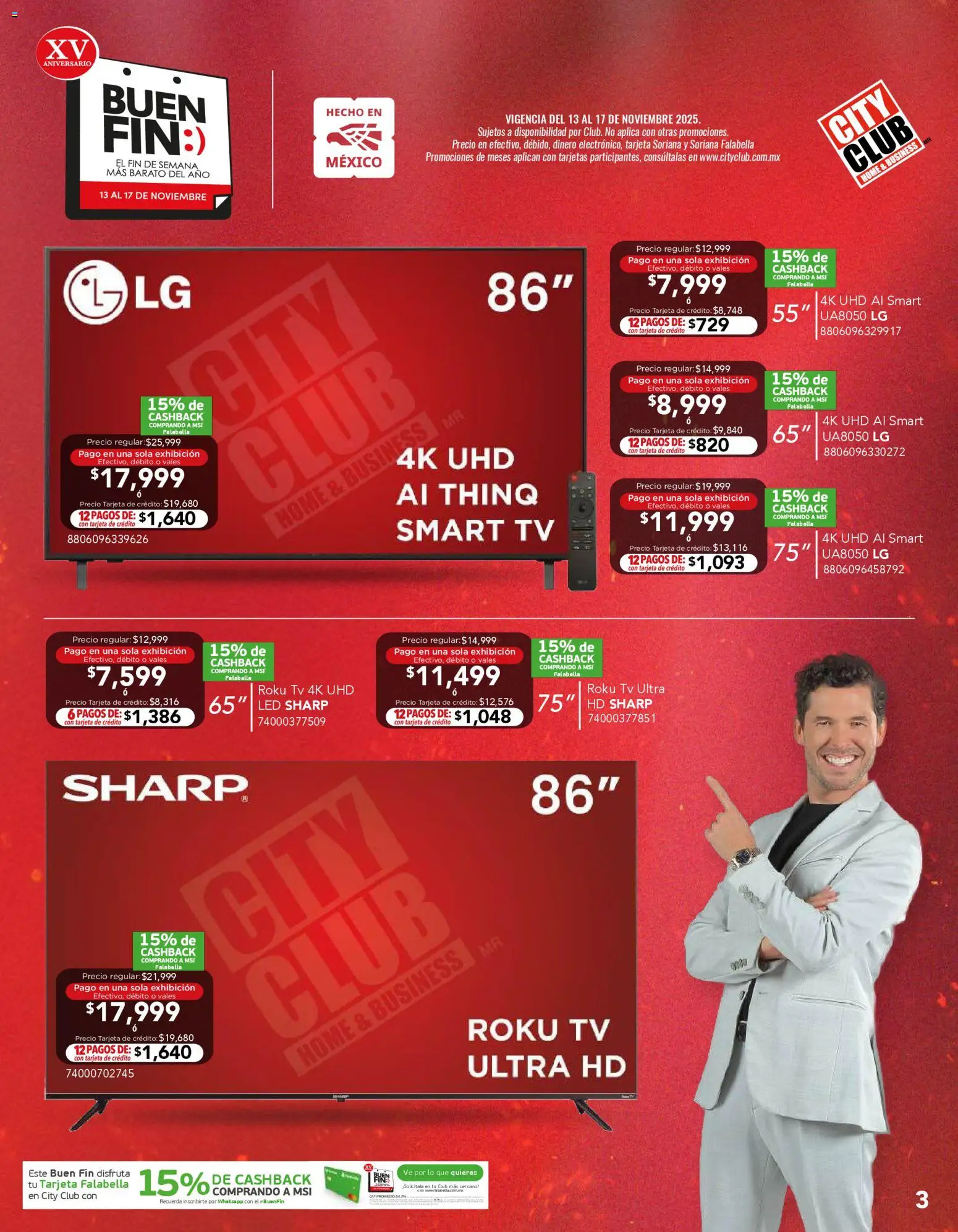 Nuevas ofertas de City Club válidas en toda la República Mexicana desde el 12.11.2025. ¡Encuentra las mejores ofertas en City Club Buen Fin! | Página: 3