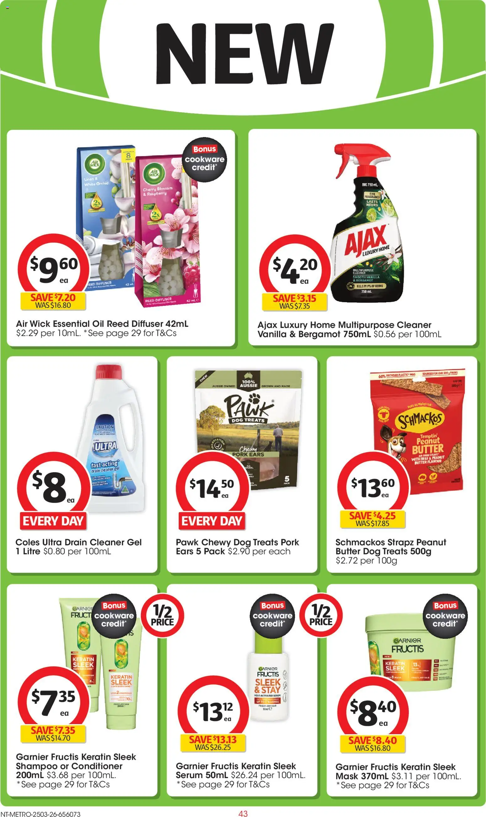 Coles catalogue - valid from 25.03.2026 | Page: 43 | Products: Shampoo, Conditioner, Beef, Raspberry