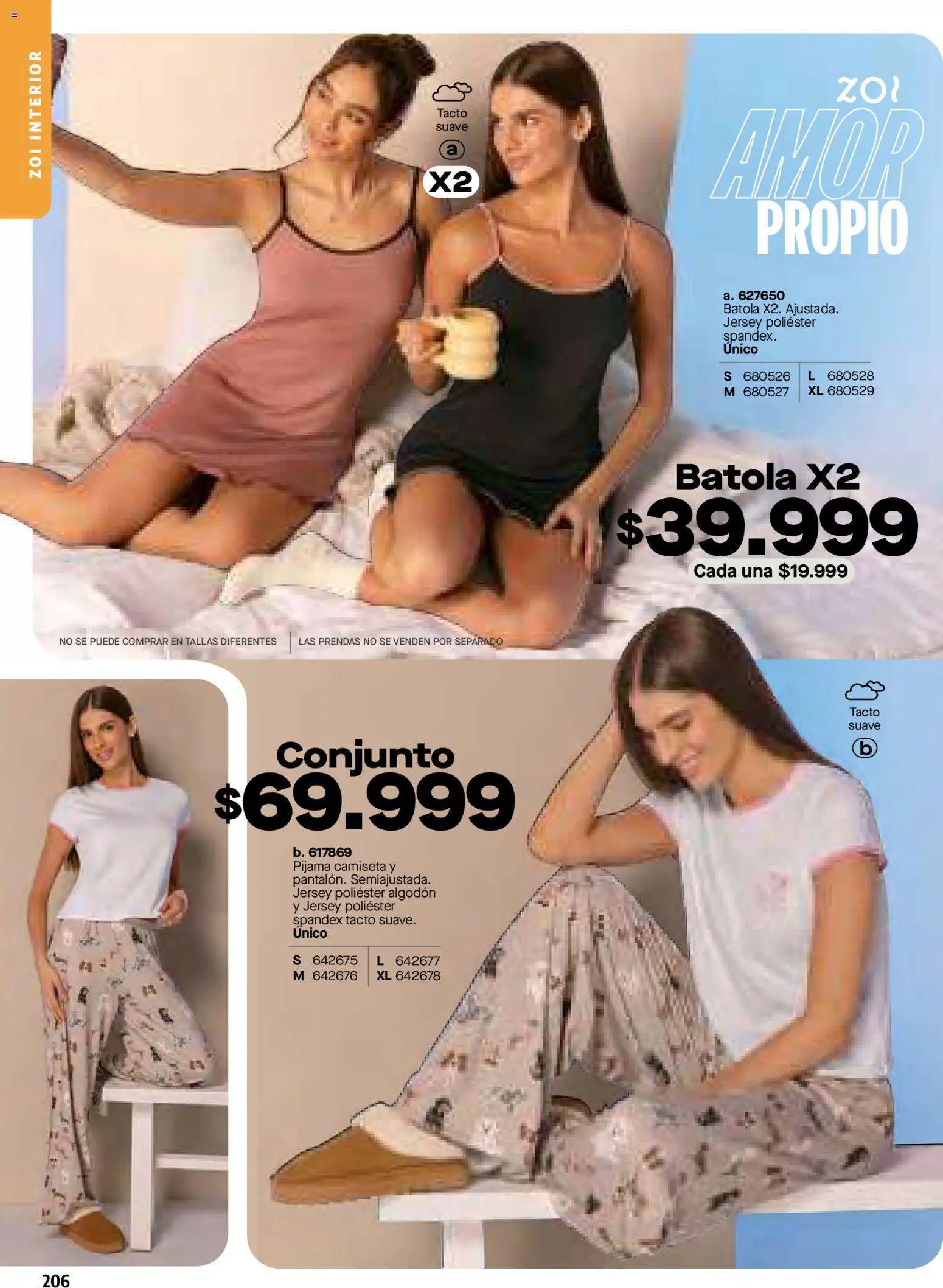Pacifika revista - valida desde el 01.04.2026 | Página: 206 | Productos: Algodón, Camiseta, Conjunto, Pijama