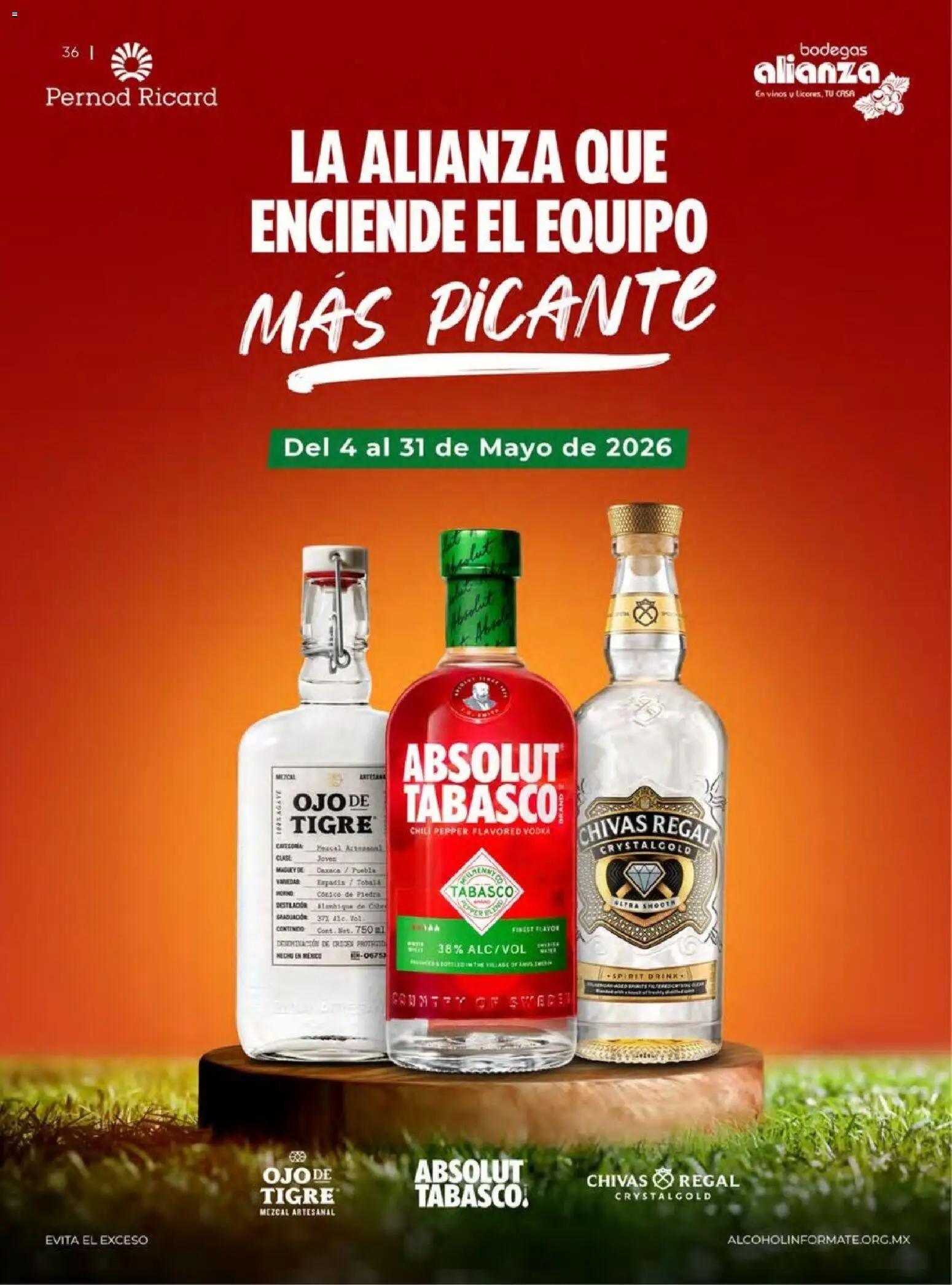 Nuevas ofertas de Bodegas Alianza válidas en toda la República Mexicana desde el 01.04.2026. ¡Encuentra las mejores ofertas en Bodegas Alianza catálogo! | Página: 38 | Productos: Vodka