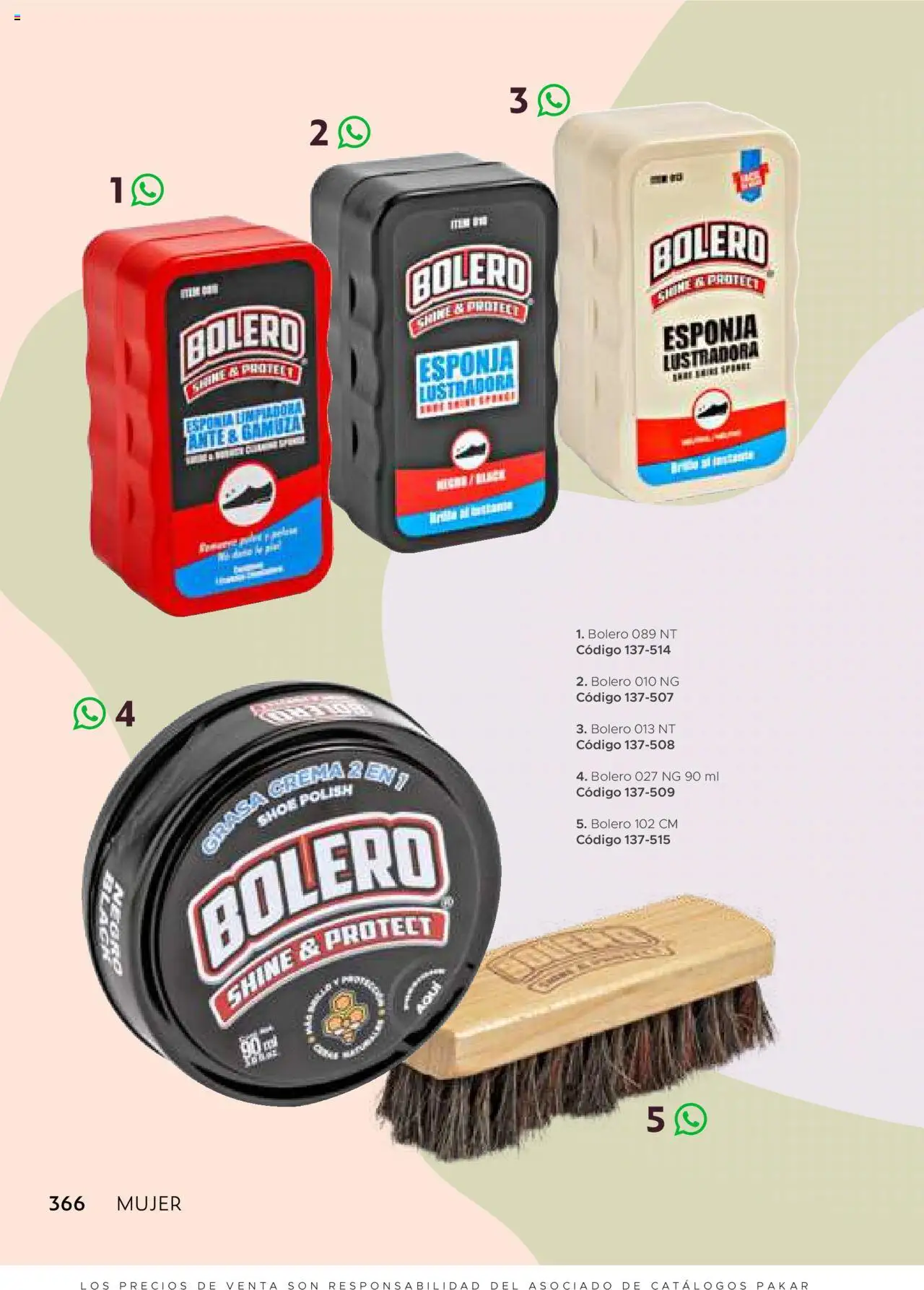 Nuevas ofertas de SC Pakar válidas en toda la República Mexicana desde el 24.07.2025. ¡Encuentra las mejores ofertas en SC Pakar Catálogo Mujer otoño / invierno! | Página: 366 | Productos: Crema, Esponja, Gamuza