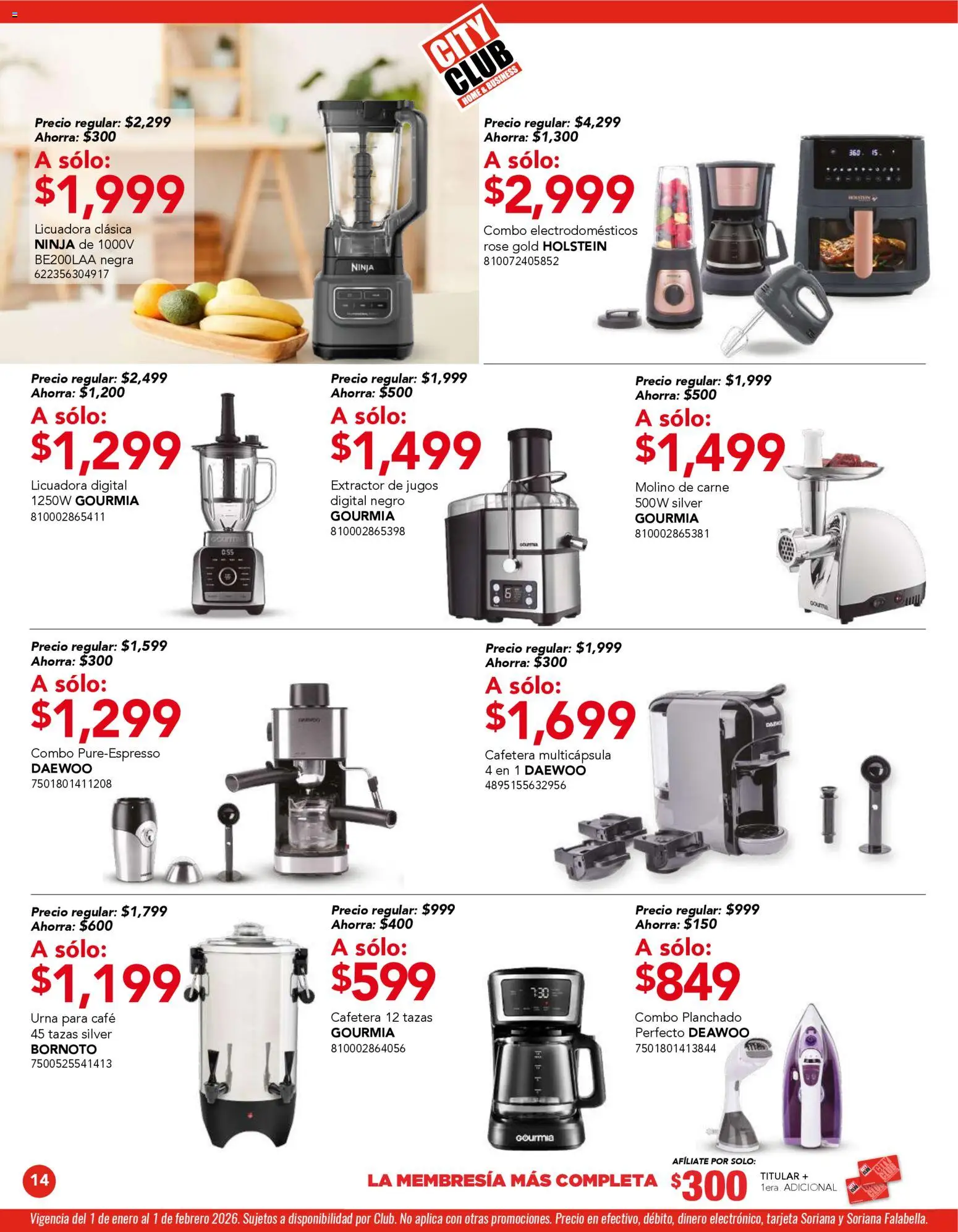 Nuevas ofertas de City Club válidas en toda la República Mexicana desde el 01.01.2026. ¡Encuentra las mejores ofertas en City Club catálogo! | Página: 14