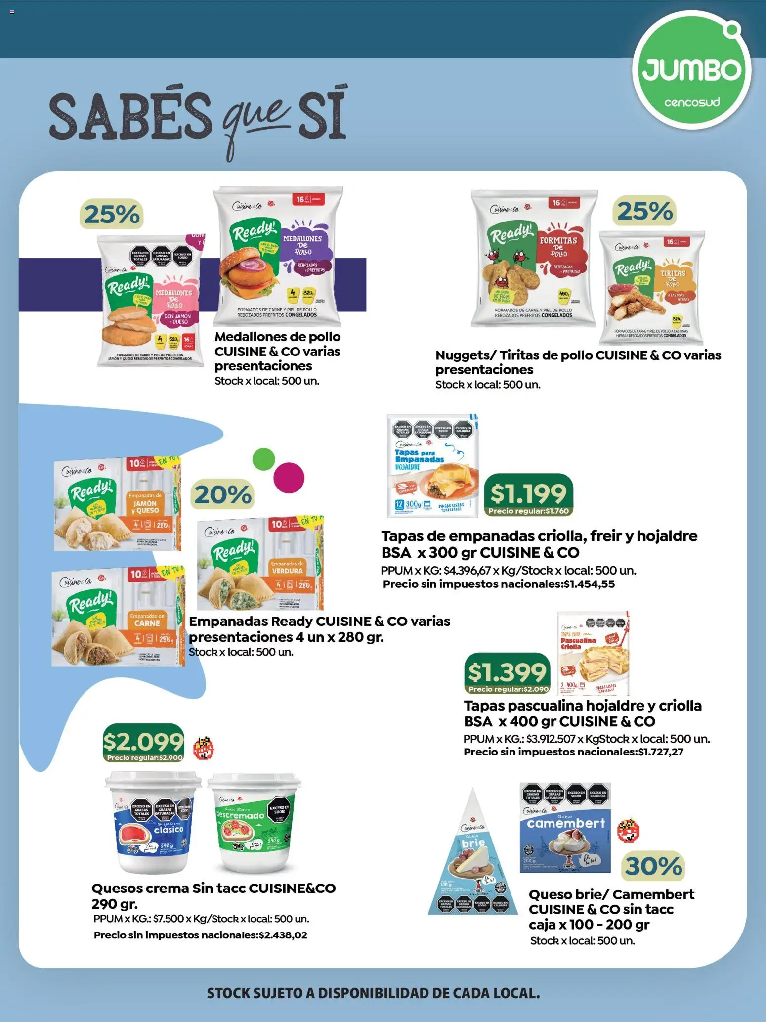 Jumbo - Especial Marcas Propias │ válido desde el 23.10.2025 | Página: 5 | Productos: Caja, Queso crema, Jamón, Crema
