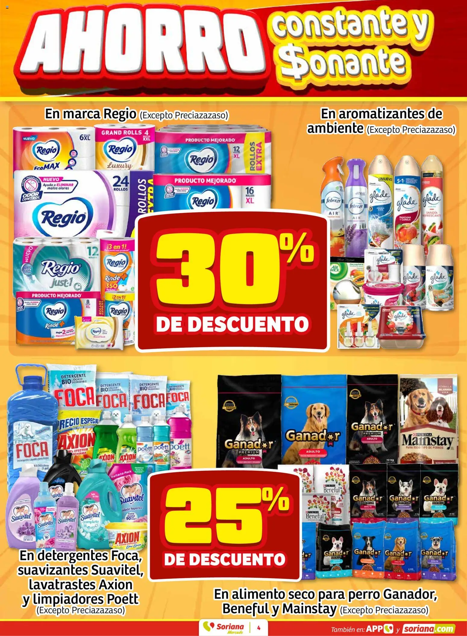 Nuevas ofertas de Soriana válidas en toda la República Mexicana desde el 22.01.2026. ¡Encuentra las mejores ofertas en Soriana - Fin de Semana Mercado: Coah, Chih y Dur! | Página: 4