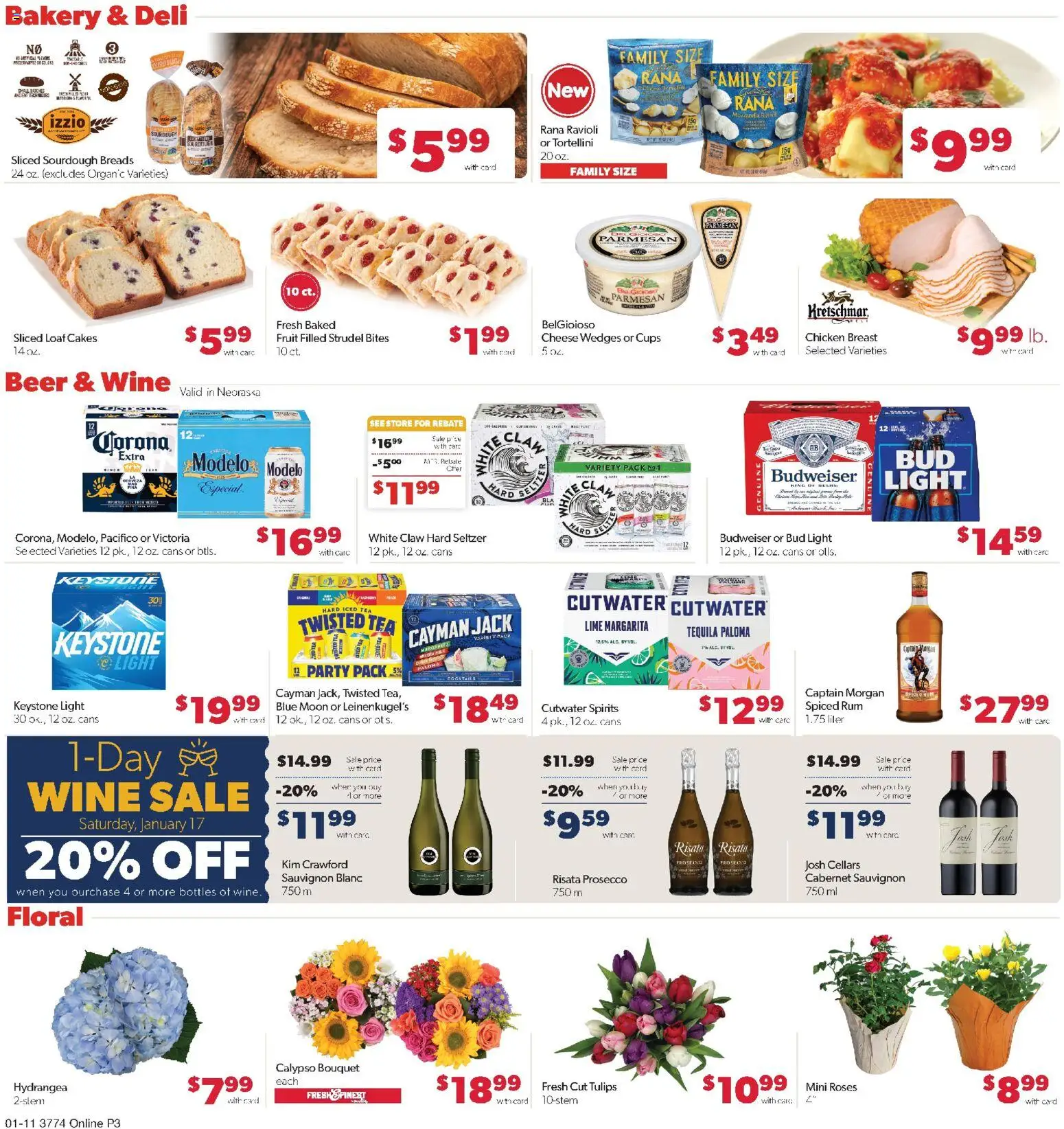 Family Fare Weekly Ad - valid from 11.01.2026 | Page: 8 | Products: Bakery, Cheese, Tea, Lime