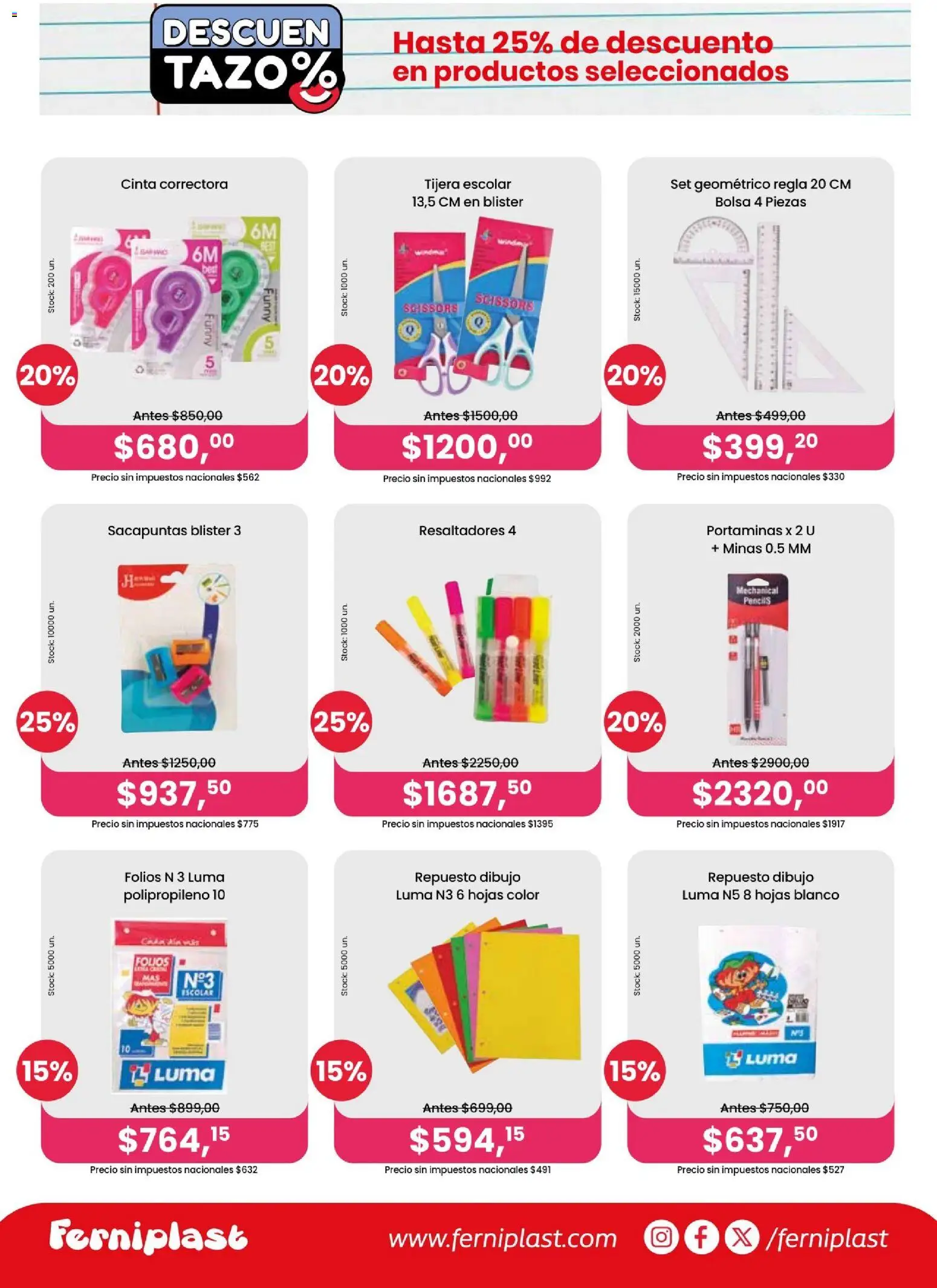 Ferniplast catálogo │ válido desde el 29.01.2026 | Página: 4 | Productos: Cinta, Bolsa, Sacapuntas, Tijera