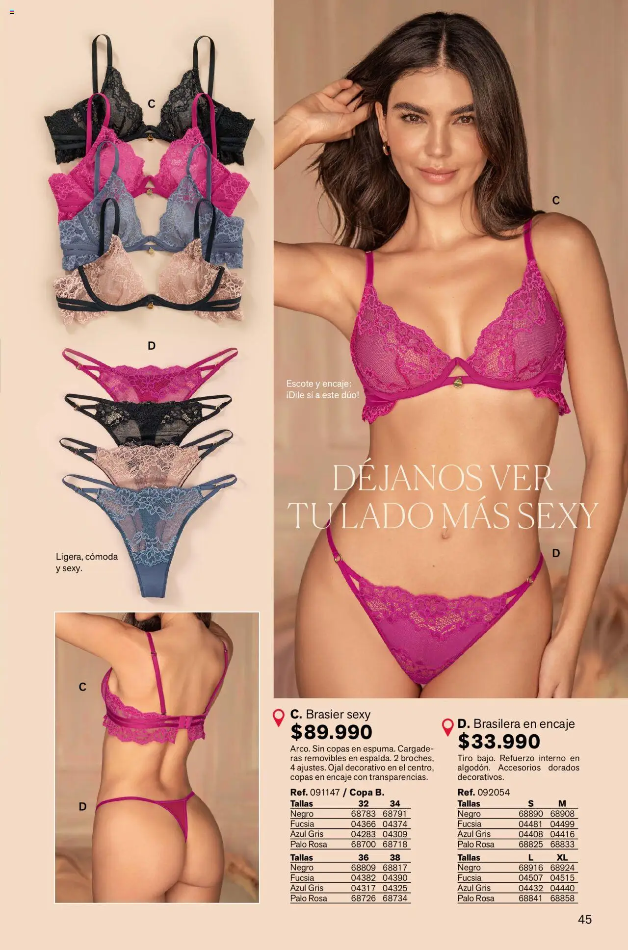 Leonisa revista - valida desde el 12.09.2025 | Página: 45 | Productos: Brasier, Cómoda