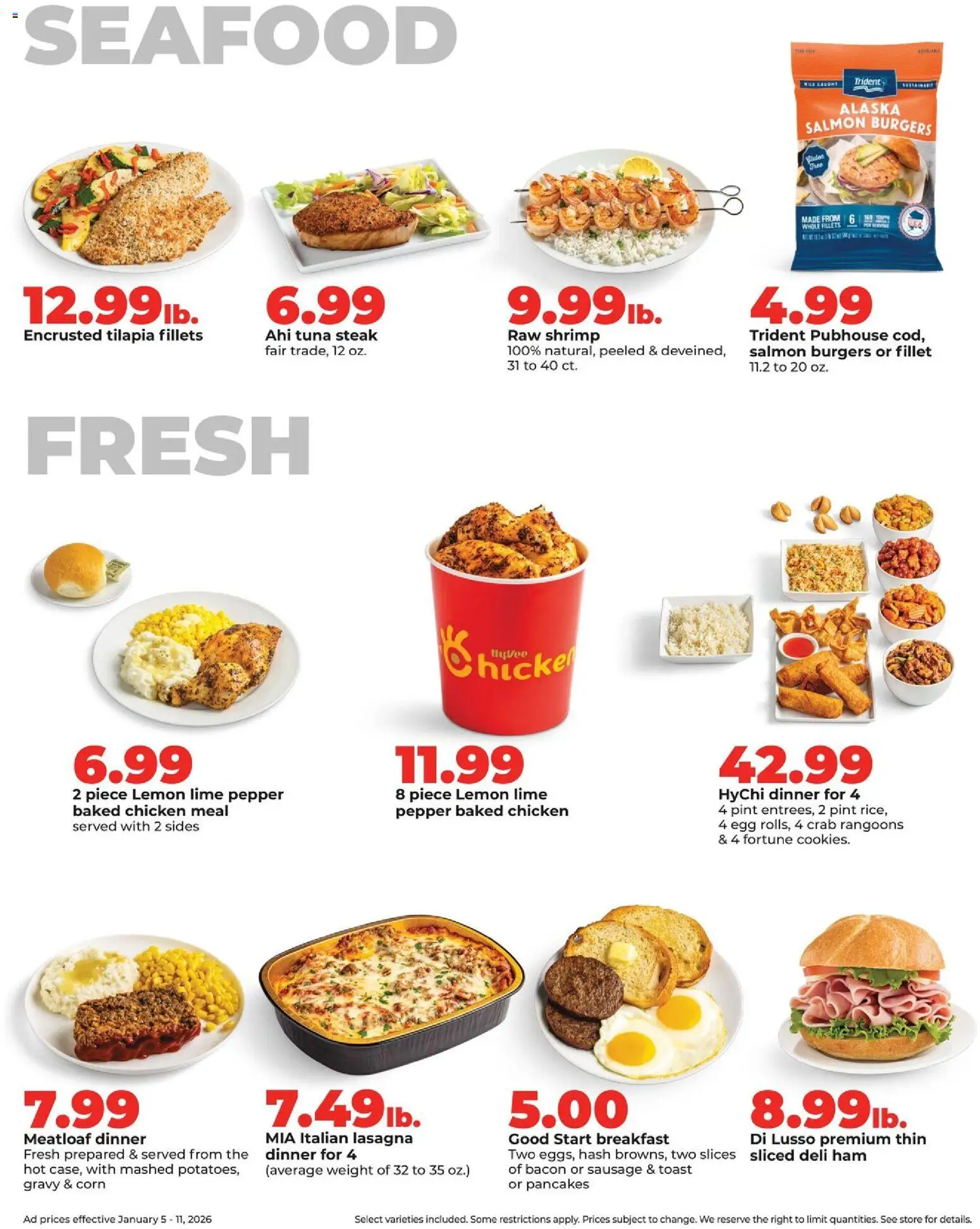HyVee Weekly Ad - valid from 05.01.2026 | Page: 14 | Products: Corn, Ham, Lemon, Sausage