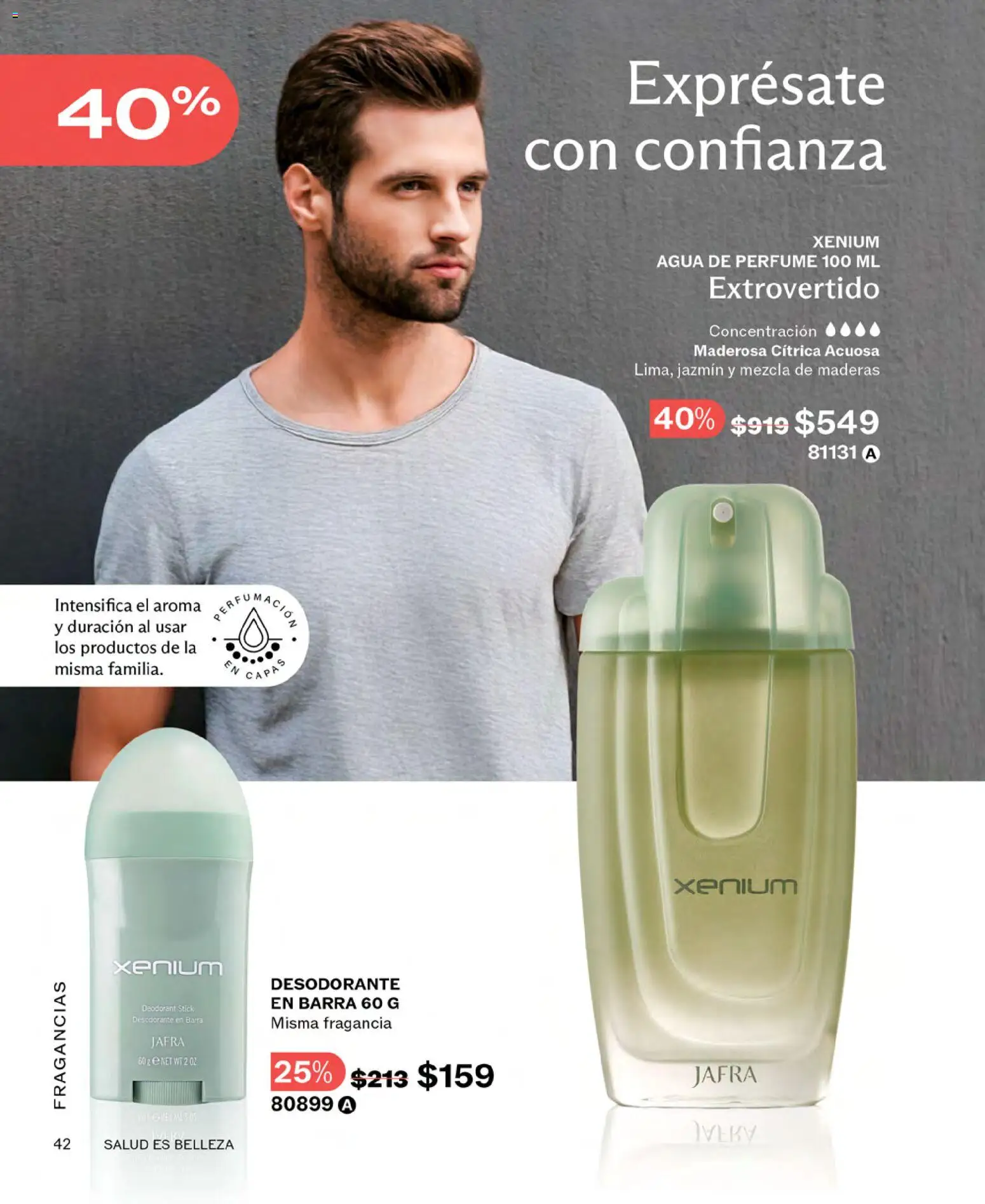 Nuevas ofertas de JAFRA válidas en toda la República Mexicana desde el 01.03.2026. ¡Encuentra las mejores ofertas en JAFRA catálogo! | Página: 42