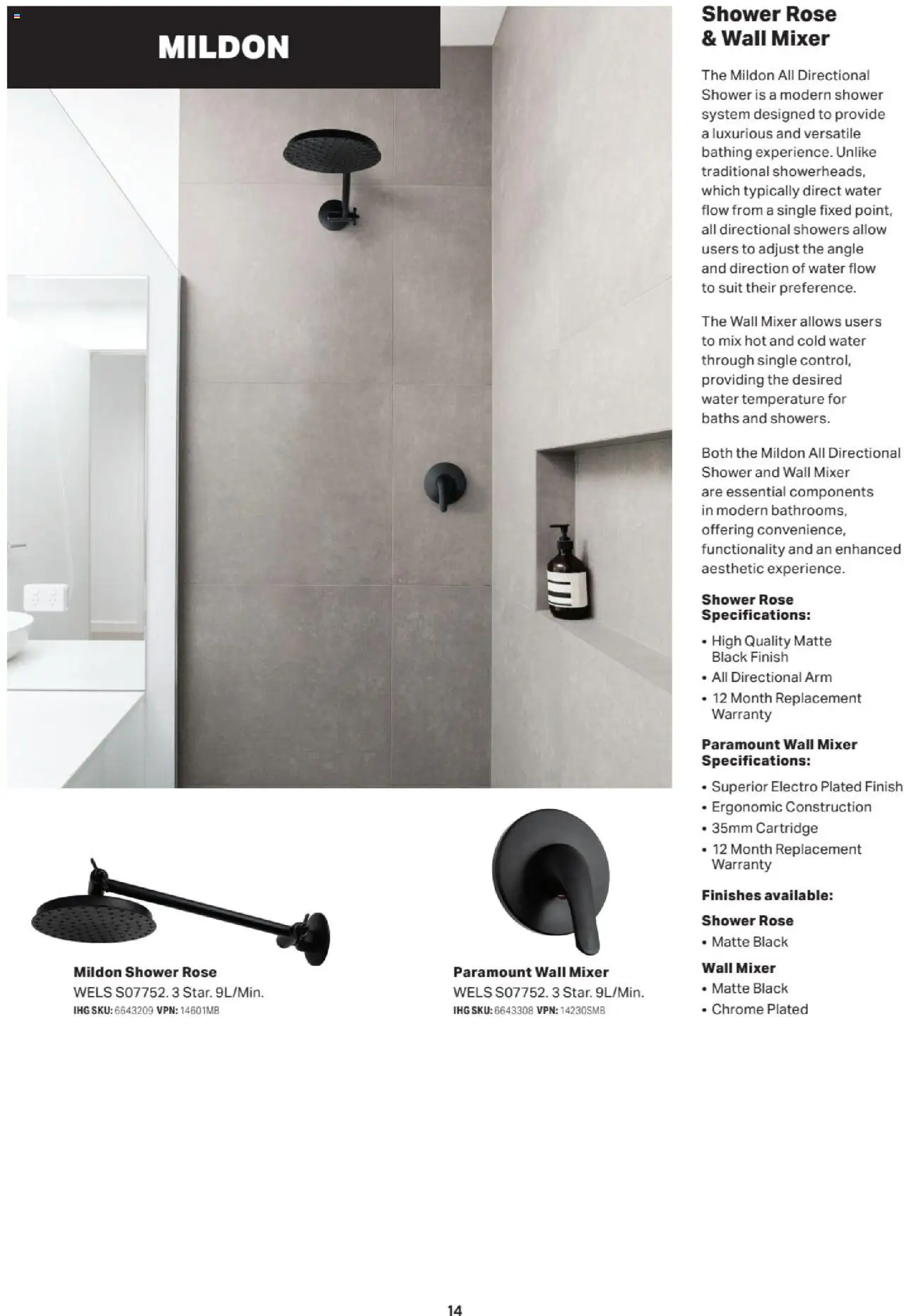 Mitre 10 catalogue - valid from 27.06.2025 | Page: 14 | Products: Ergonomic, Shower, Water, Suit