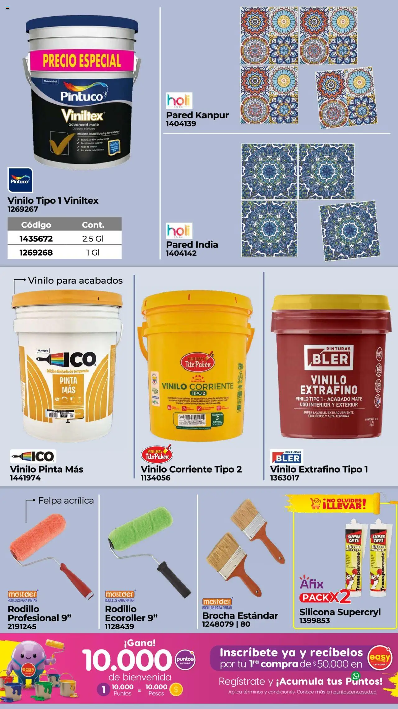 Easy revista - valida desde el 29.09.2025 | Página: 7 | Productos: Rodillo, Brocha