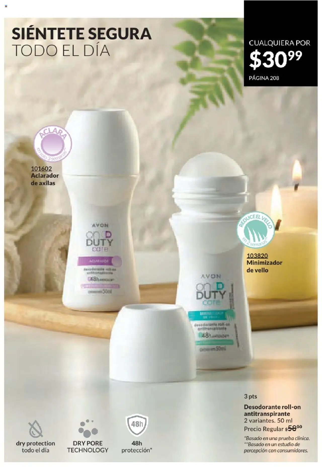 Nuevas ofertas de AVON válidas en toda la República Mexicana desde el 17.03.2025. ¡Encuentra las mejores ofertas en AVON campaña 7 2025! | Página: 208 | Productos: Desodorante, Antitranspirante