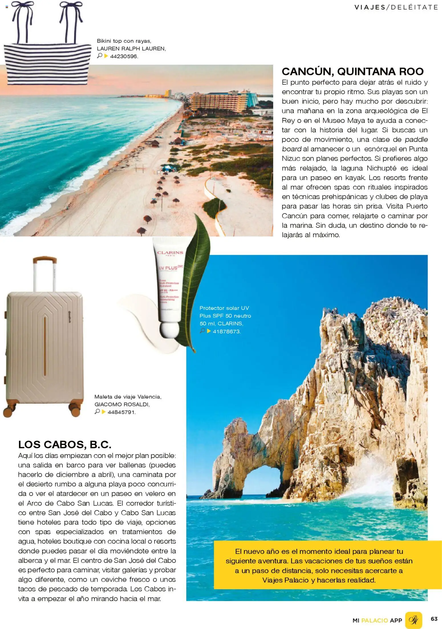 Nuevas ofertas de Palacio De Hierro válidas en toda la República Mexicana desde el 26.12.2025. ¡Encuentra las mejores ofertas en Palacio De Hierro catálogo! | Página: 65 | Productos: Cocina, Top, Bikini, Protector solar