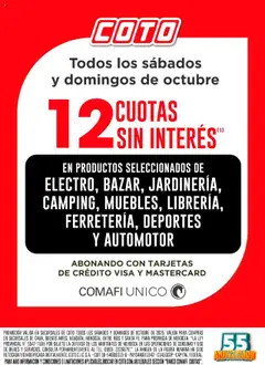 Vista previa Coto - Banco Comafi válido desde el 01.10.2025