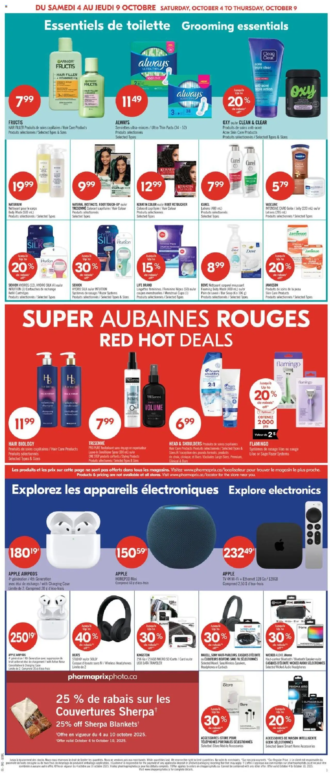 Pharmaprix flyer valid from 04.10.2025 | Page: 9 | Products: Audio, Memory card, Speaker, Soap