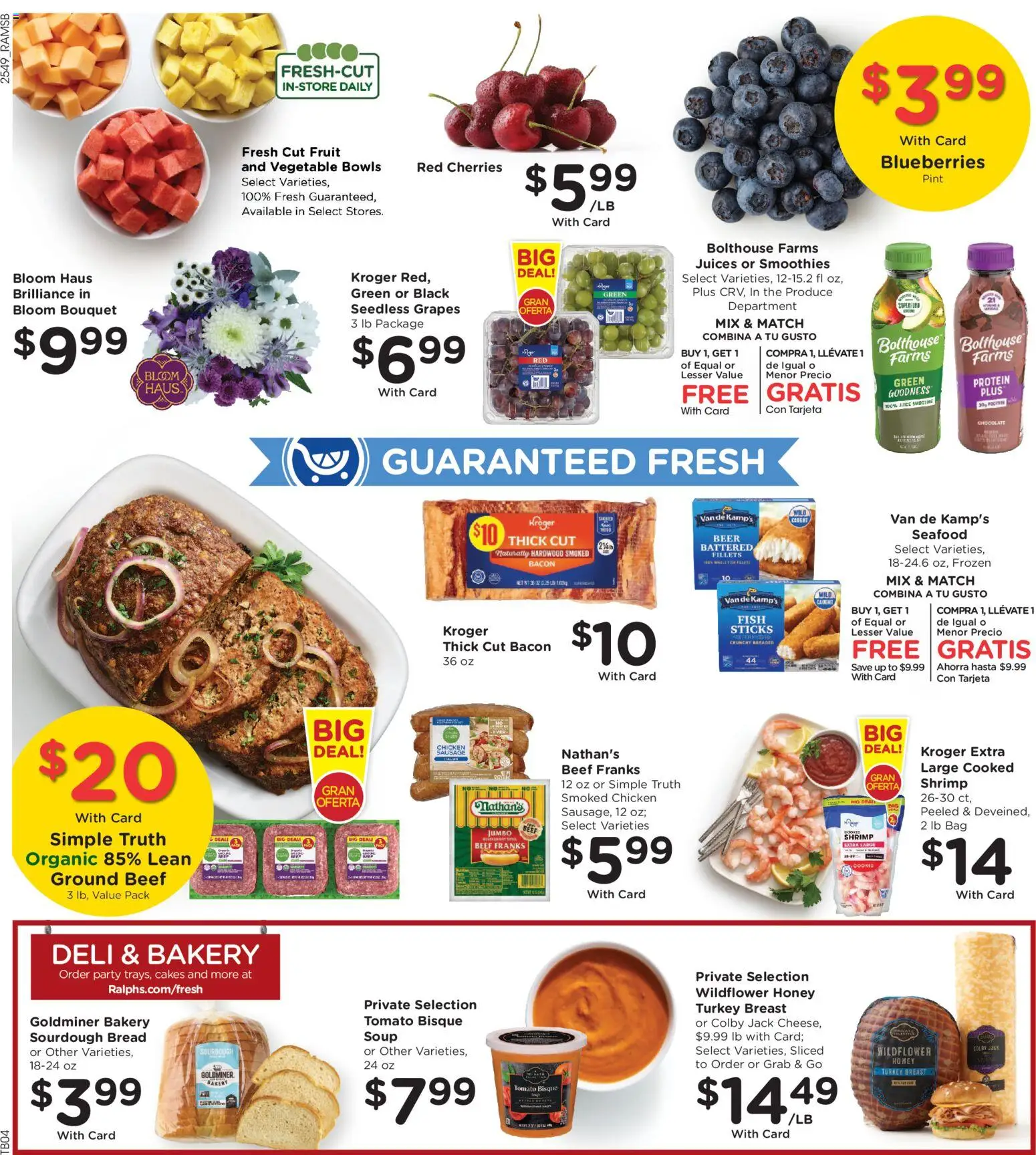 Ralphs Weekly Ad - valid from 07.01.2026 | Page: 11 | Products: Bakery, Juice, Fish, Seafood