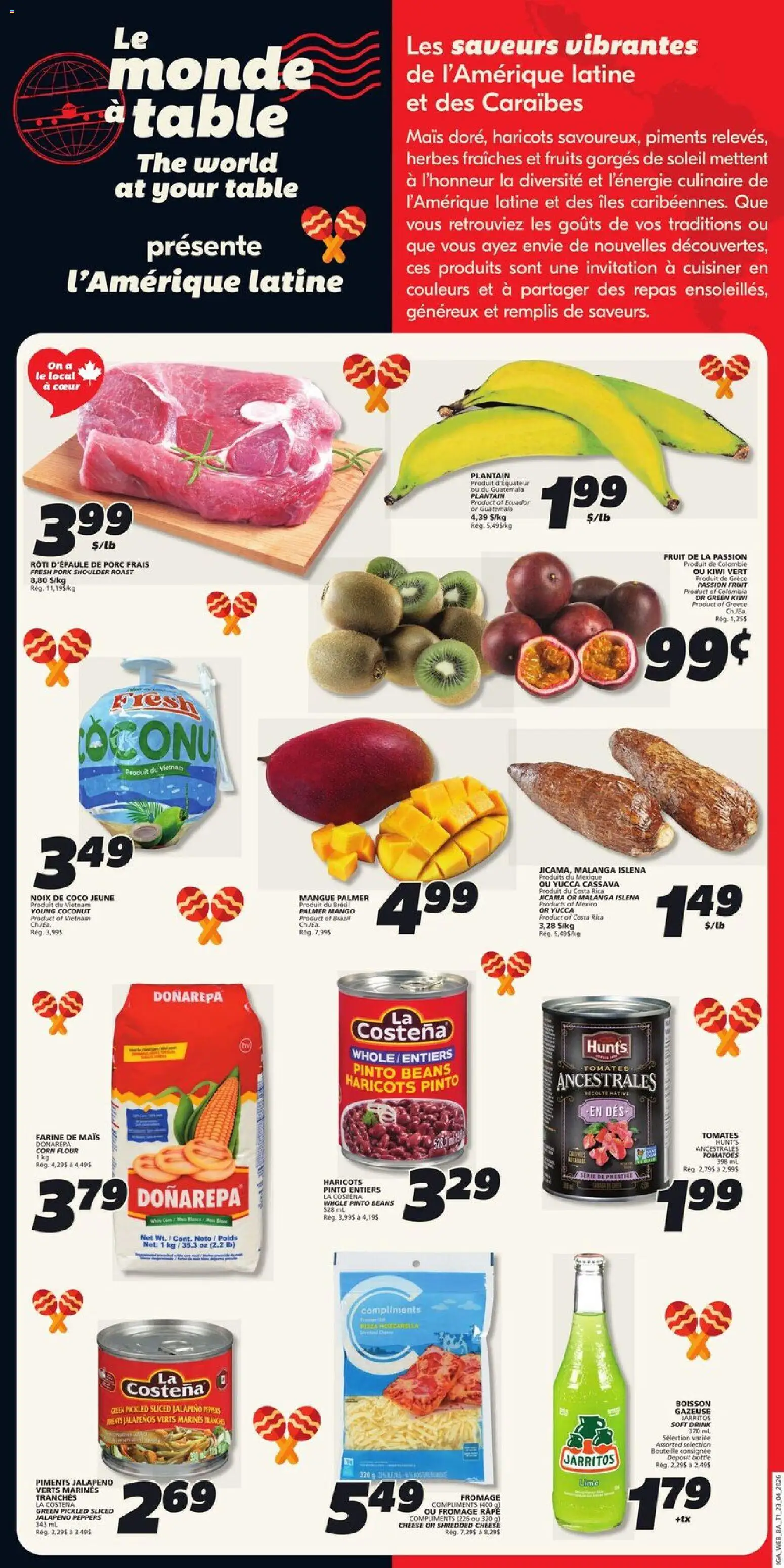 IGA flyer valid from 23.04.2026 | Page: 15 | Products: Kiwi, Cheese, Pork, Tomatoes