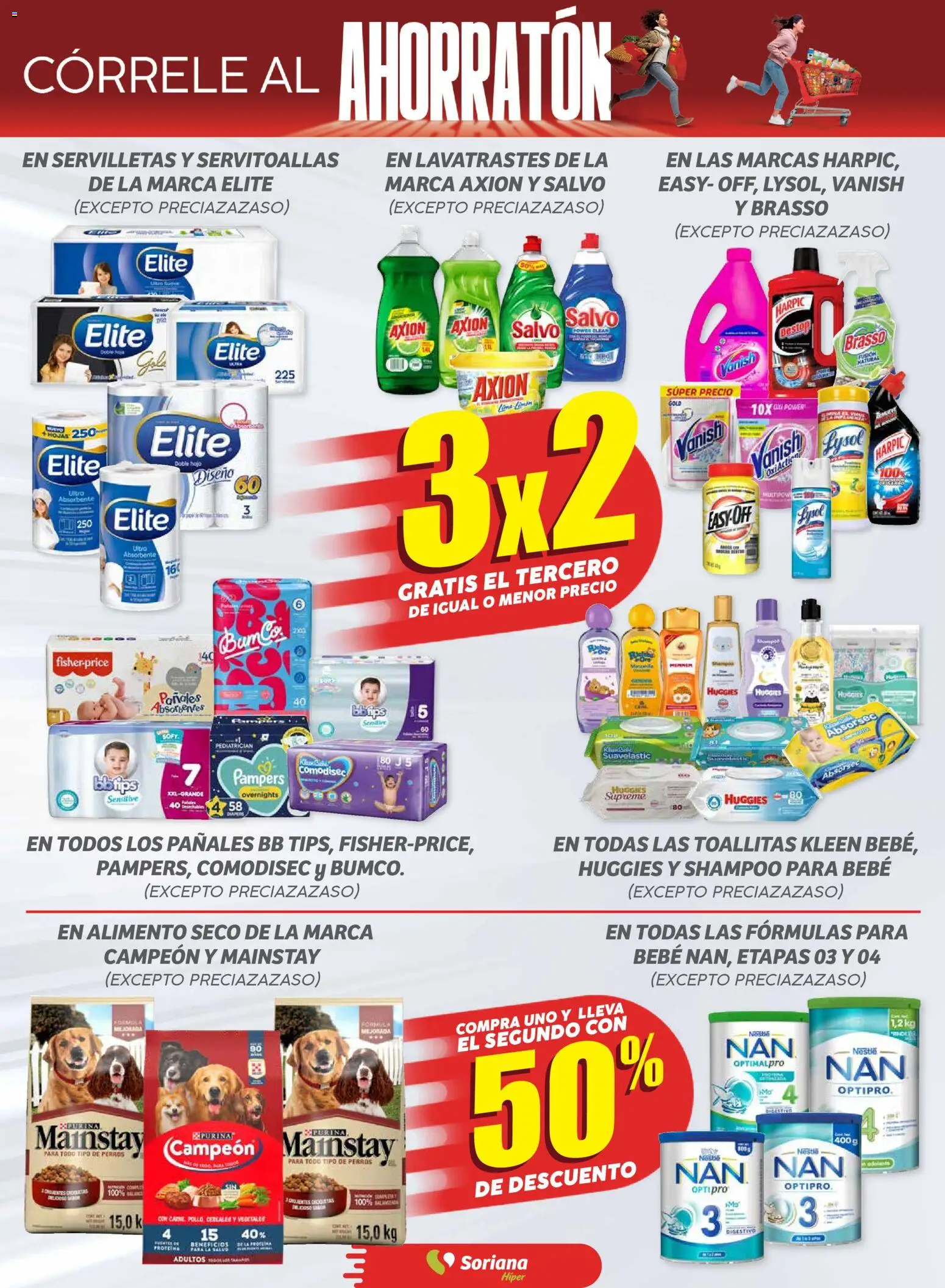 Nuevas ofertas de Soriana válidas en toda la República Mexicana desde el 15.11.2025. ¡Encuentra las mejores ofertas en Soriana - Ahorratón Híper: BCS, Son y Sin! | Página: 5 | Productos: Cereales, Pañales, Servilletas