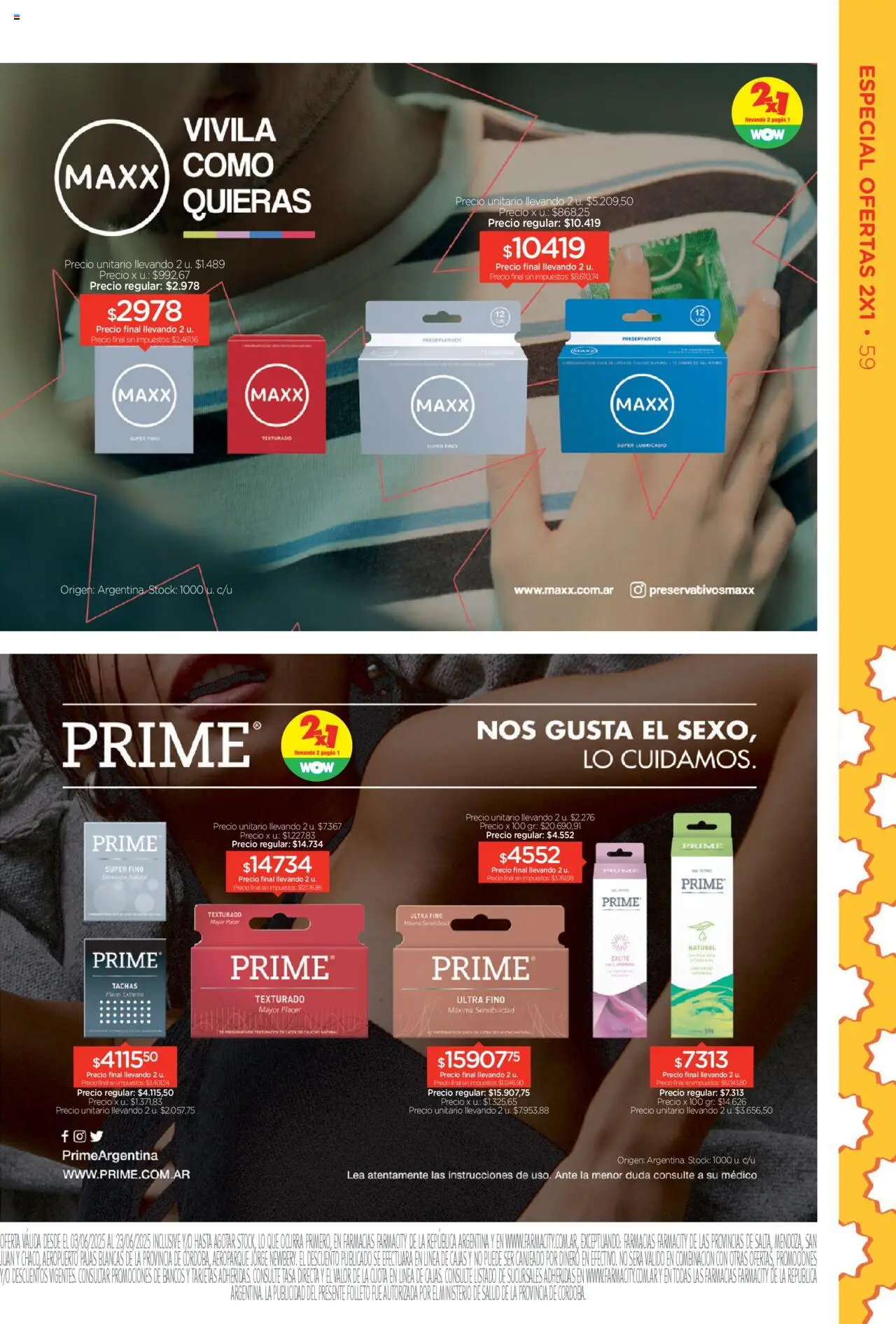 Farmacity catálogo │ válido desde el 03.06.2025 | Página: 59 | Productos: Té, Preservativos