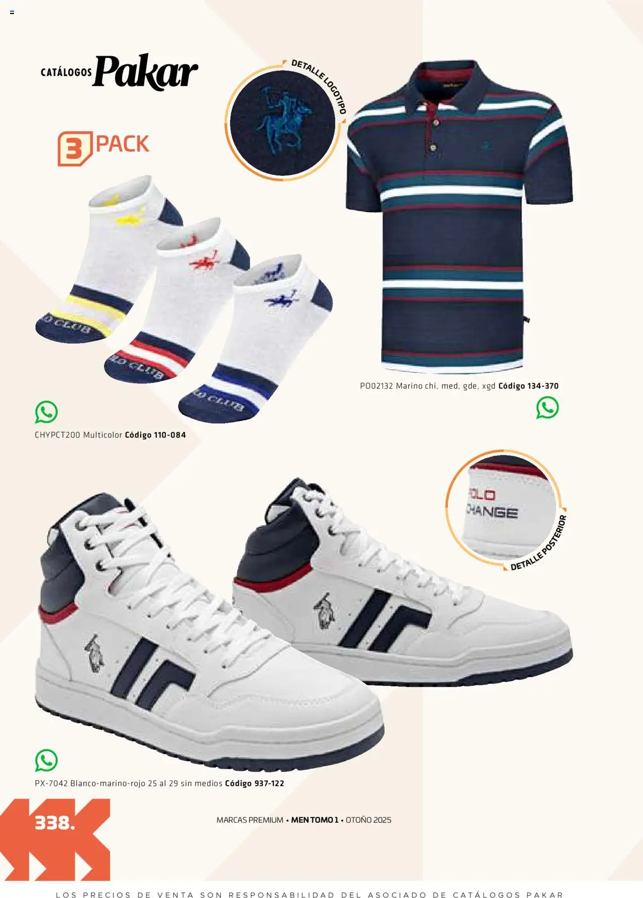Nuevas ofertas de SC Pakar válidas en toda la República Mexicana desde el 29.08.2025. ¡Encuentra las mejores ofertas en SC Pakar - Catálogo Otoño Men Tomo 1! | Página: 338