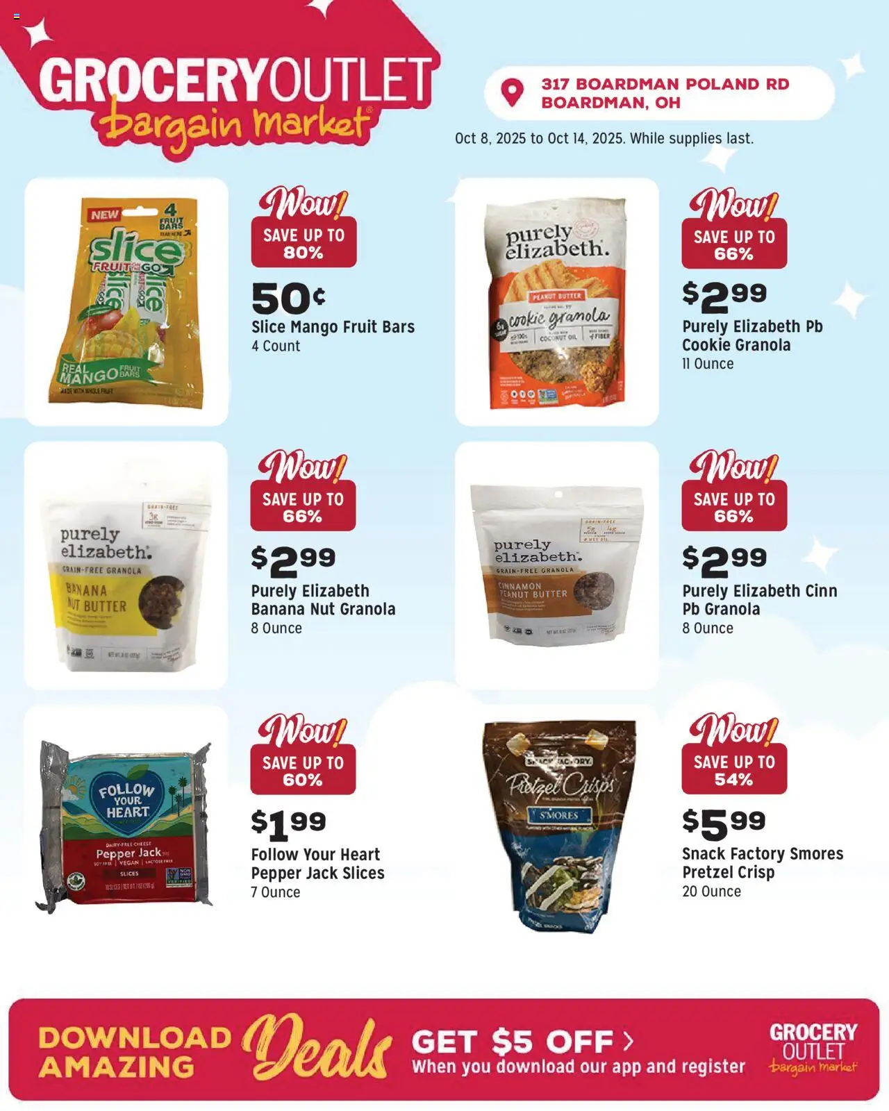 Grocery Outlet Weekly Ad - OH - valid from 08.10.2025 | Page: 4 | Products: Coconut Oil, Butter, Cheese, Mango