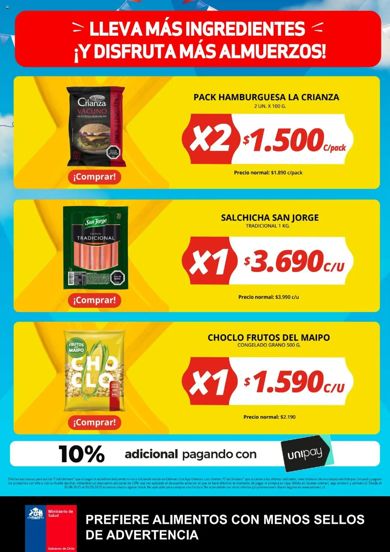 Unimarc ofertas  │ válido desde el 20.08.2025 | Página: 6 | Productos: Choclo