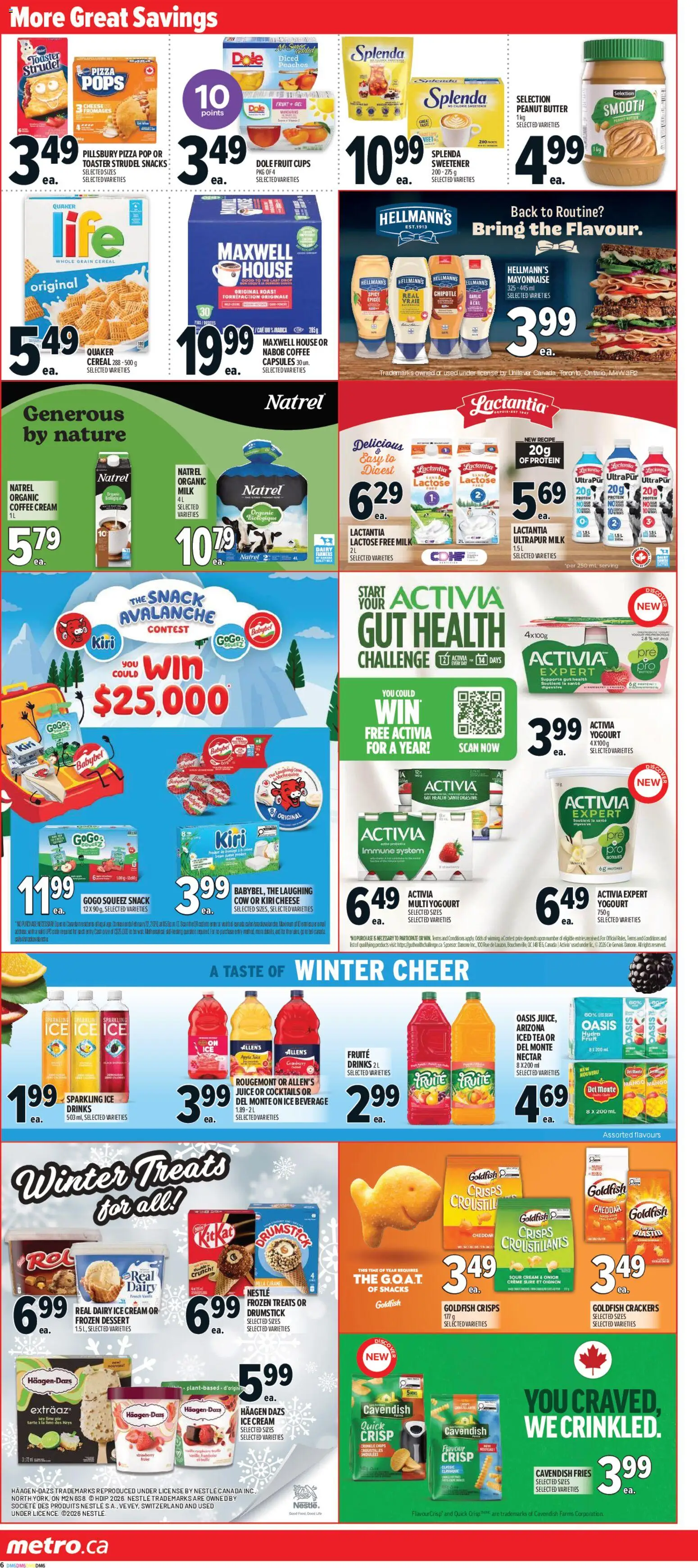 Metro flyer valid from 08.01.2026 | Page: 13 | Products: Sour cream, Milk, Pizza, Juice