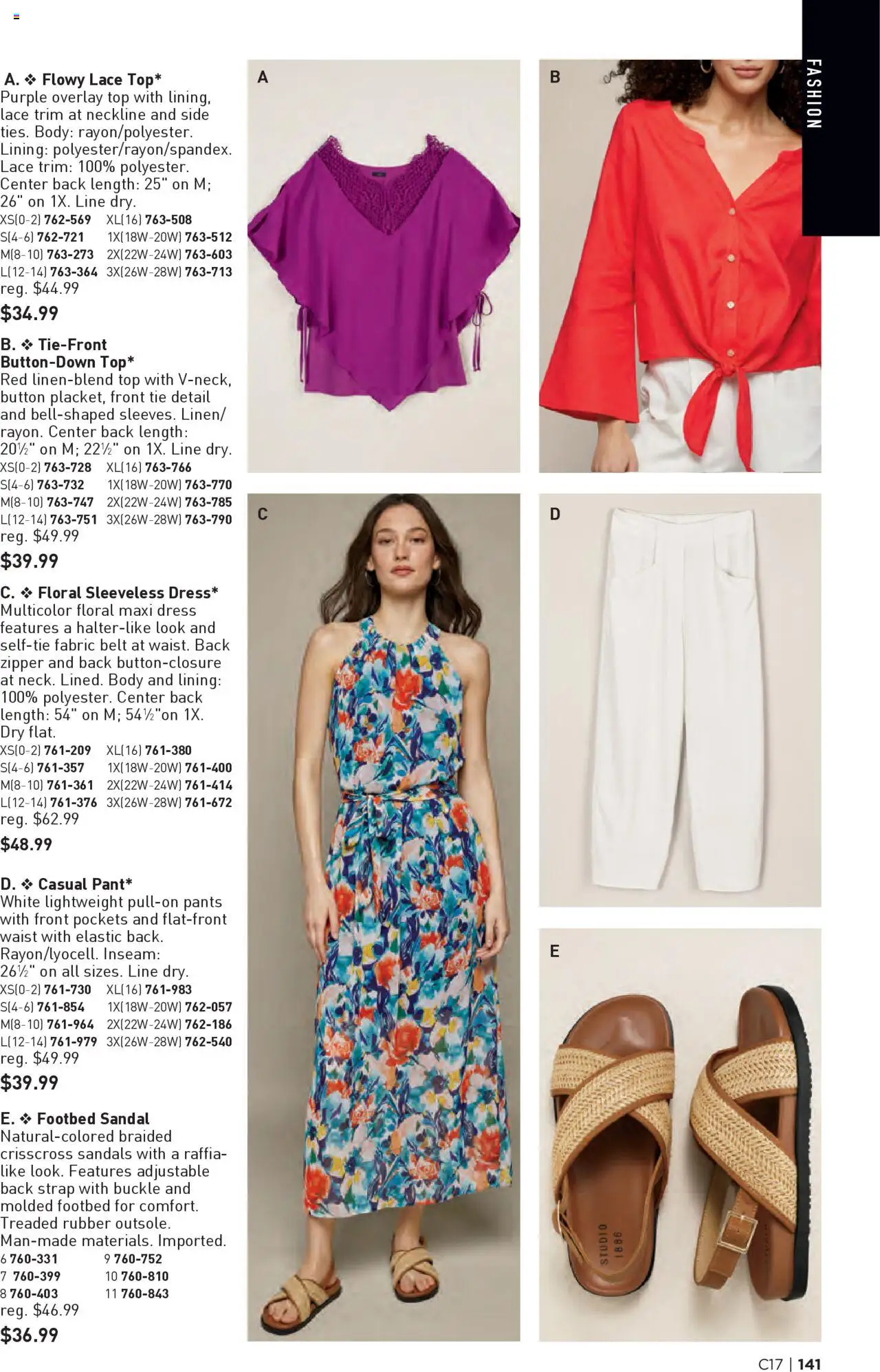 Avon Brochure - valid from 13.08.2025 | Page: 141 | Products: Pants, Sandals, Belt, Dress