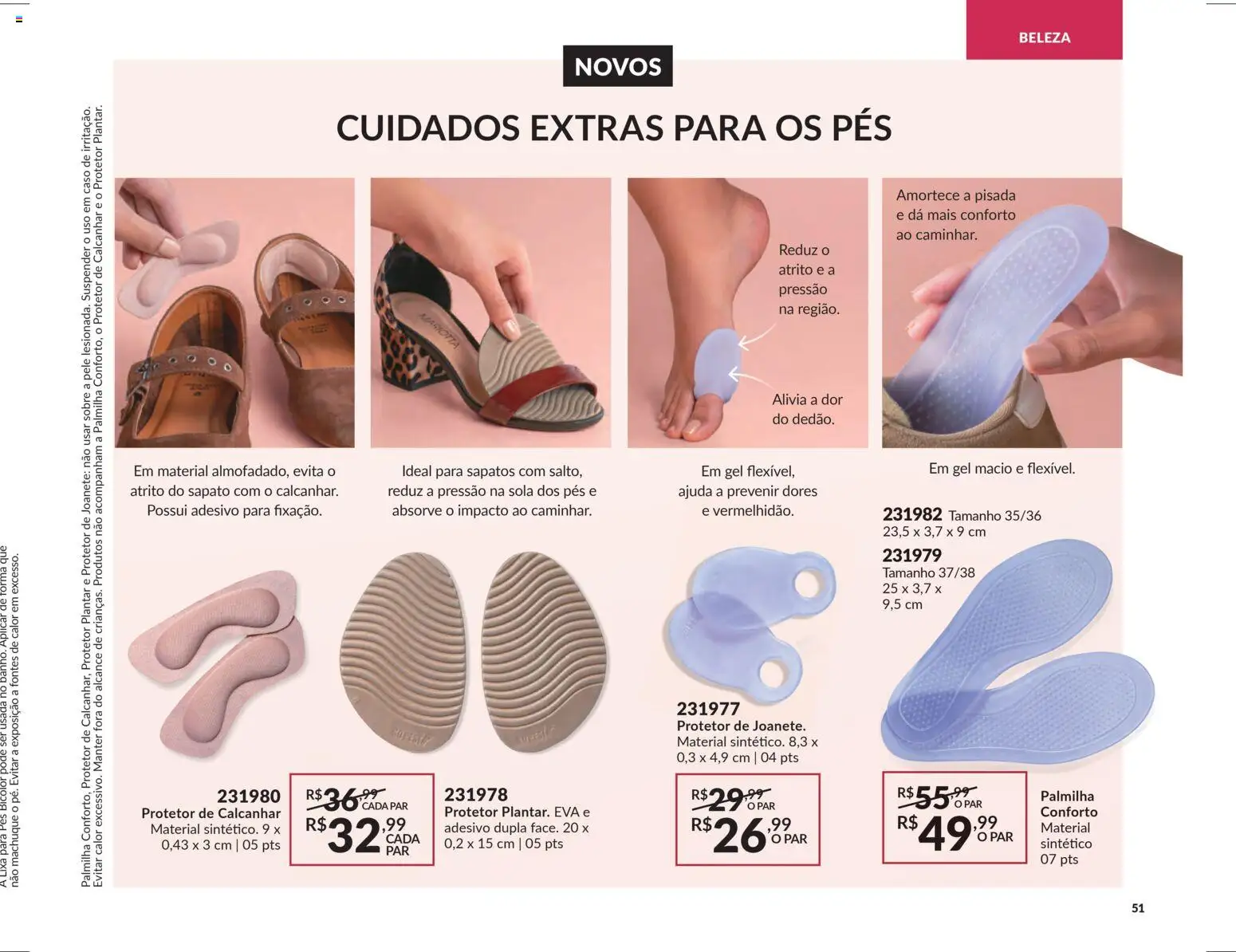Avon Folheto - válido de 18.02.2026 | Página: 51 | Produtos: Sapatos, Pá, Protetor de calcanhar, Palmilha