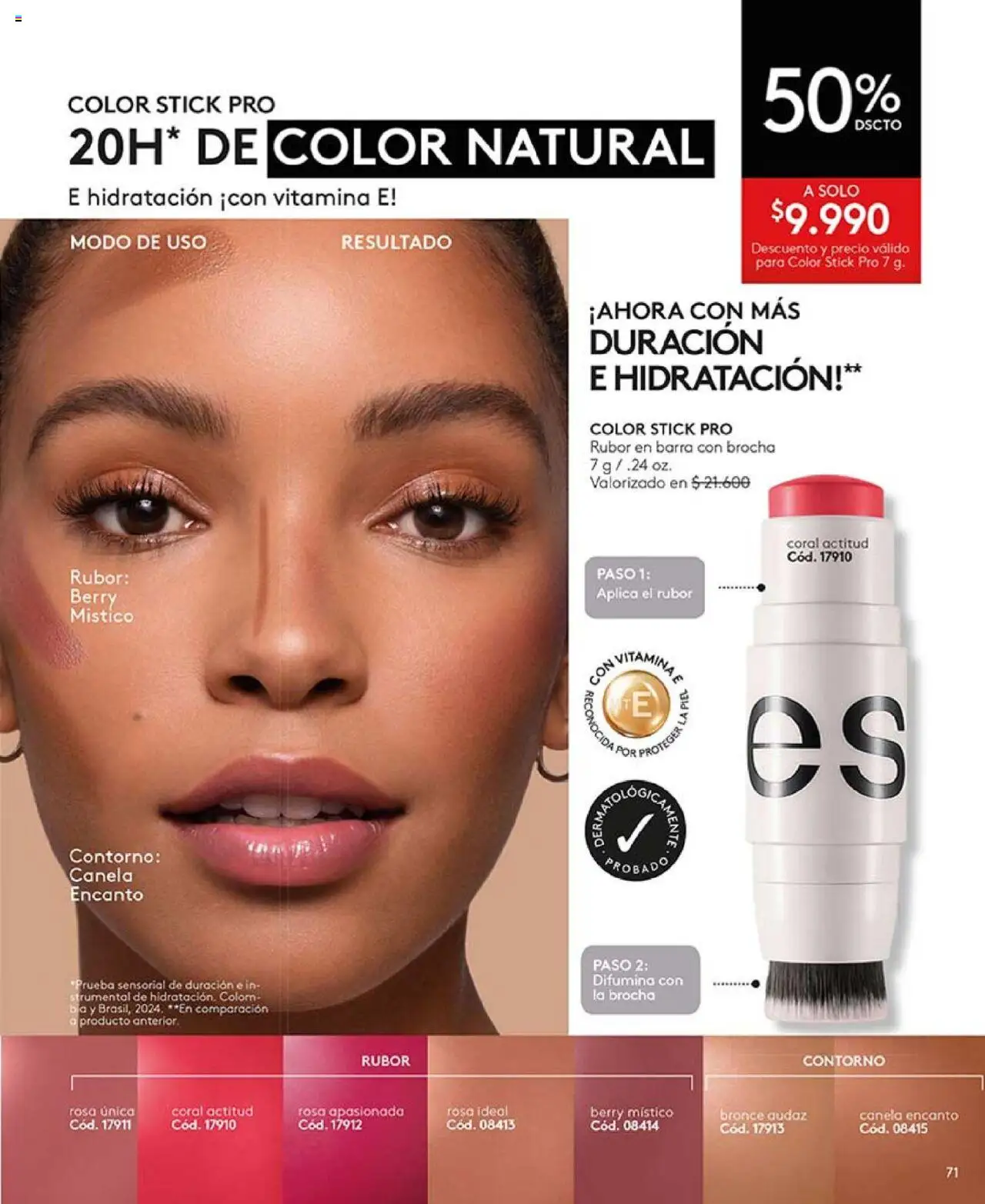 Catálogo Ésika Campaña 17 │ válido desde el 14.10.2025 | Página: 75 | Productos: Contorno, Rubor