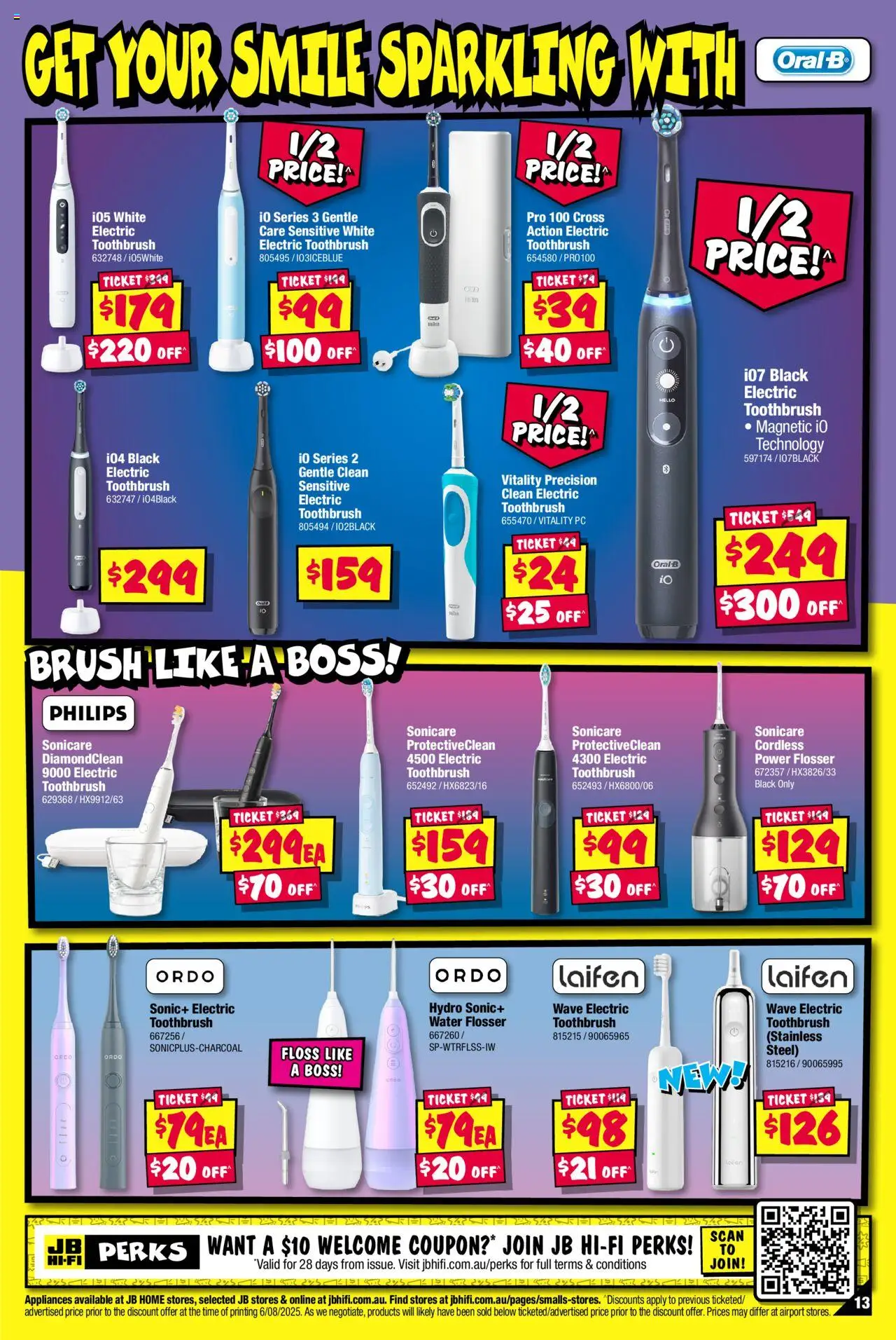 JB Hi-Fi catalogue - valid from 25.08.2025 | Page: 13 | Products: Brush, Water, Toothbrush, Pc
