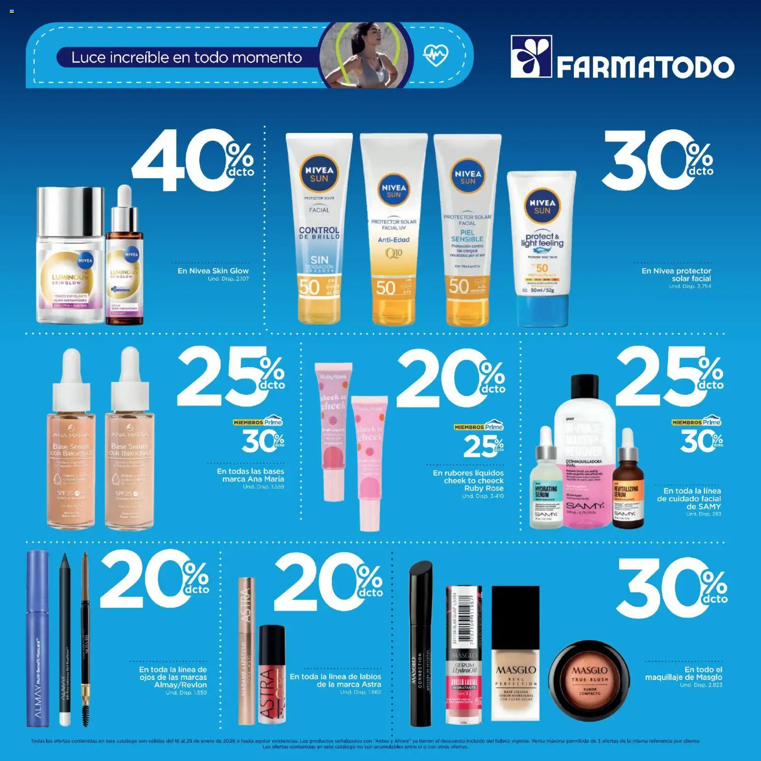 FarmaTodo revista - valida desde el 16.01.2026 | Página: 4 | Productos: Serum, Brillo, Maquillaje, Protector solar