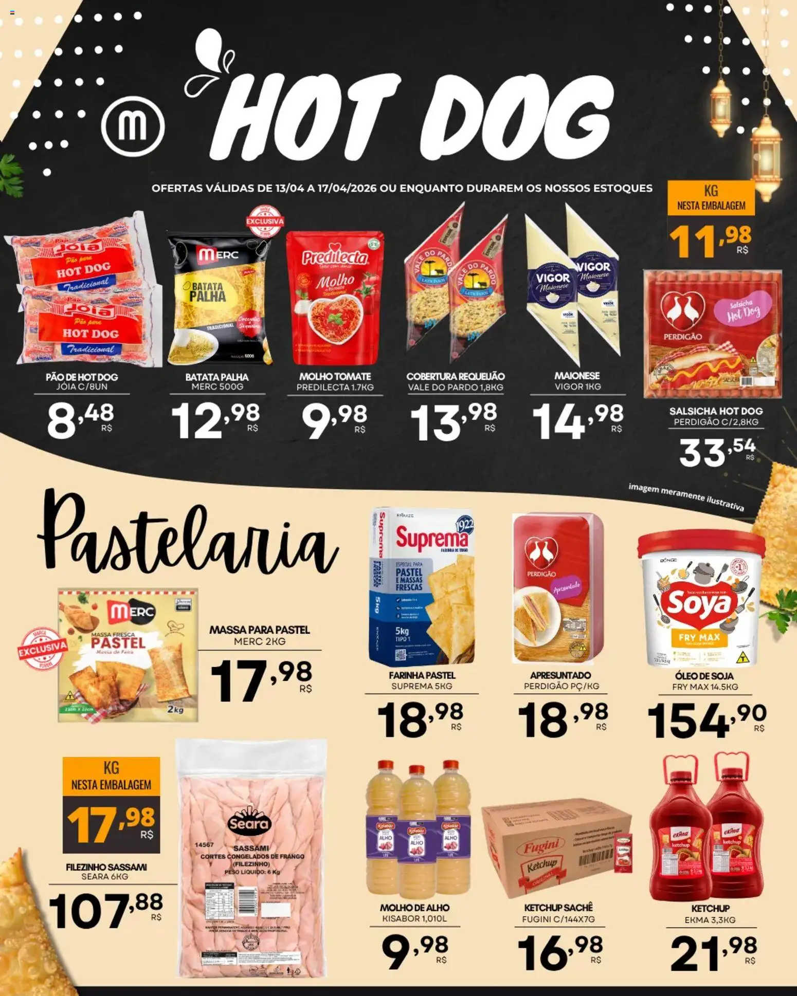 Mercadão Atacadista Folheto - válido de 13.04.2026 | Página: 2 | Produtos: Alho, Óleo, Pão, Batata palha