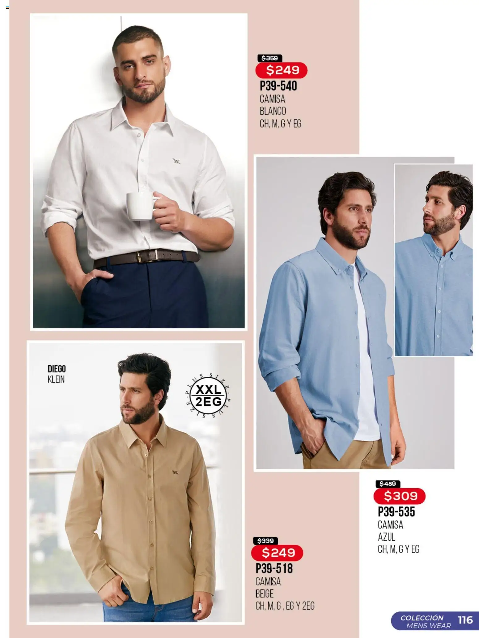 Nuevas ofertas de Cklass válidas en toda la República Mexicana desde el 30.03.2026. ¡Encuentra las mejores ofertas en Cklass catálogo Promo semanal! | Página: 117 | Productos: Camisa