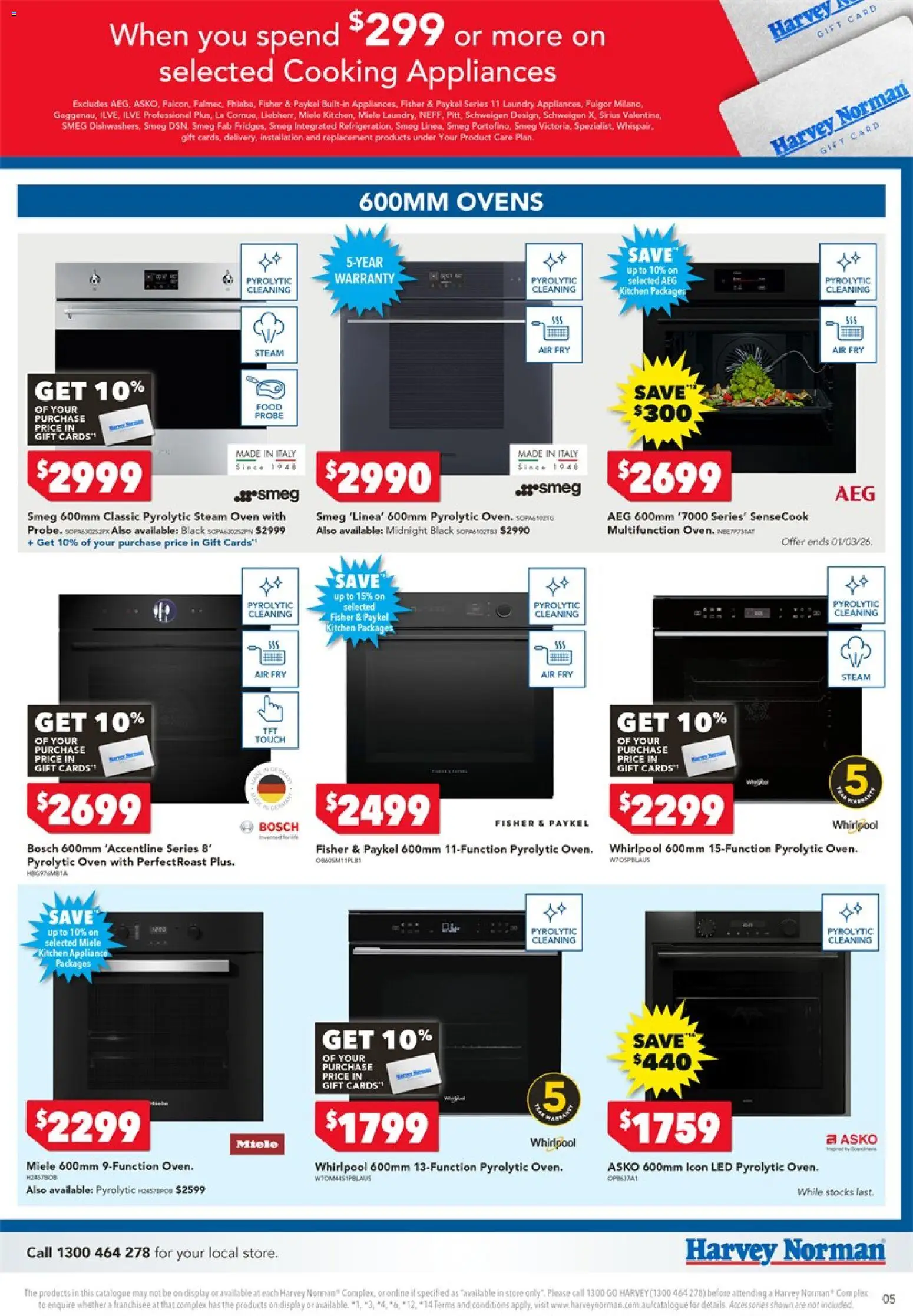 Harvey Norman catalogue - valid from 20.02.2026 | Page: 5 | Products: Accessories, Appliance, Laundry, Oven