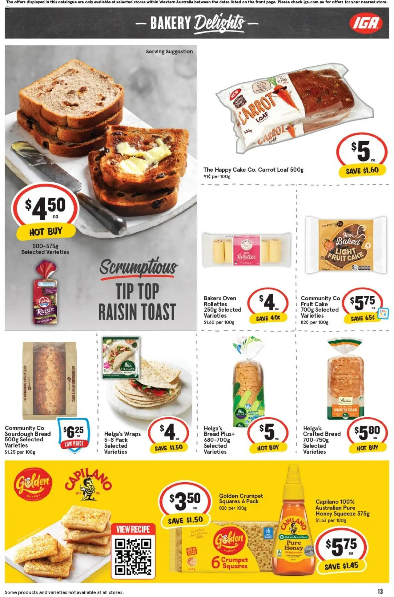 IGA catalogue - valid from 15.10.2025 | Page: 16 | Products: Light, Honey, Seeds, Oven